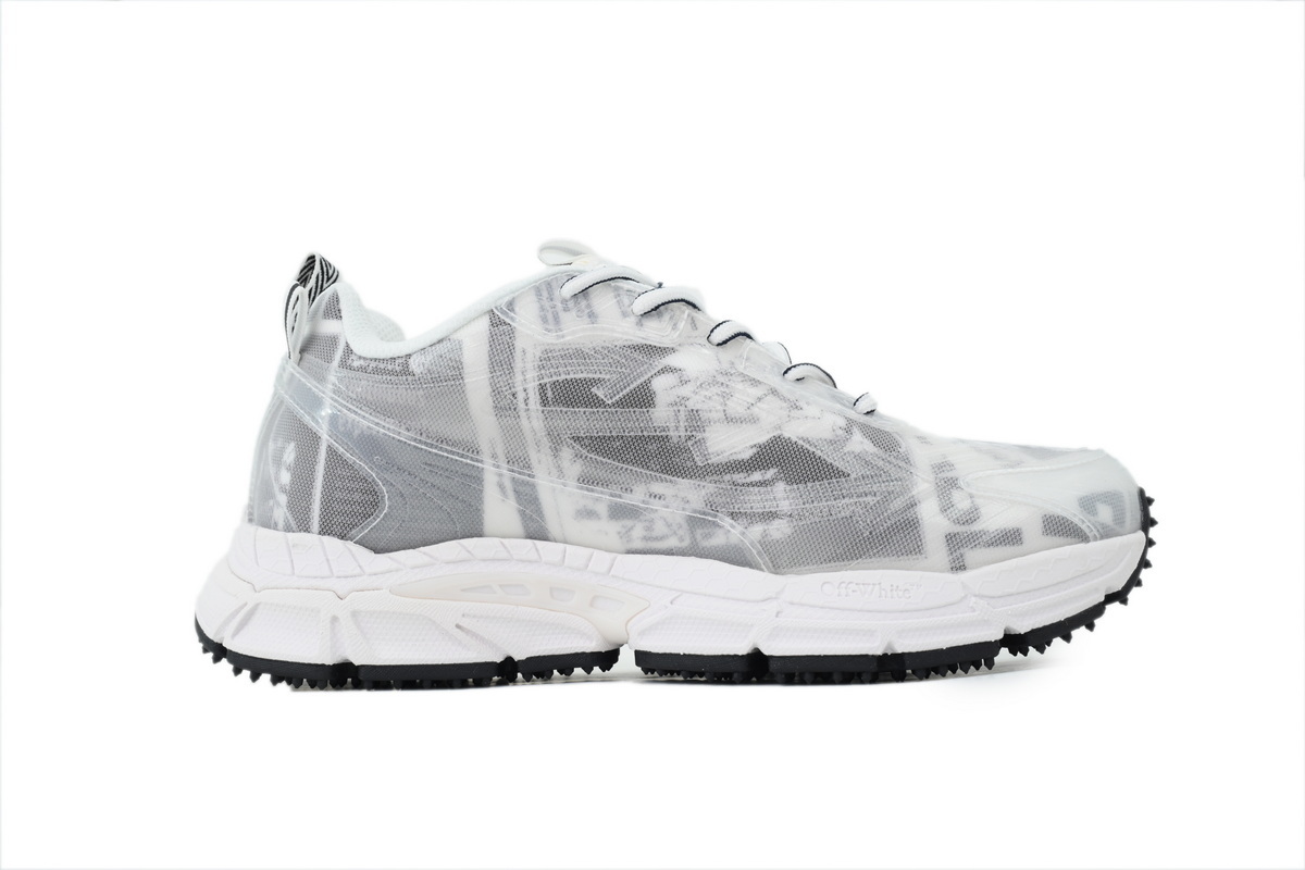 OFF-WHITE Be Right Back White Printed Pattern OWIA289F 25LEA001 0055