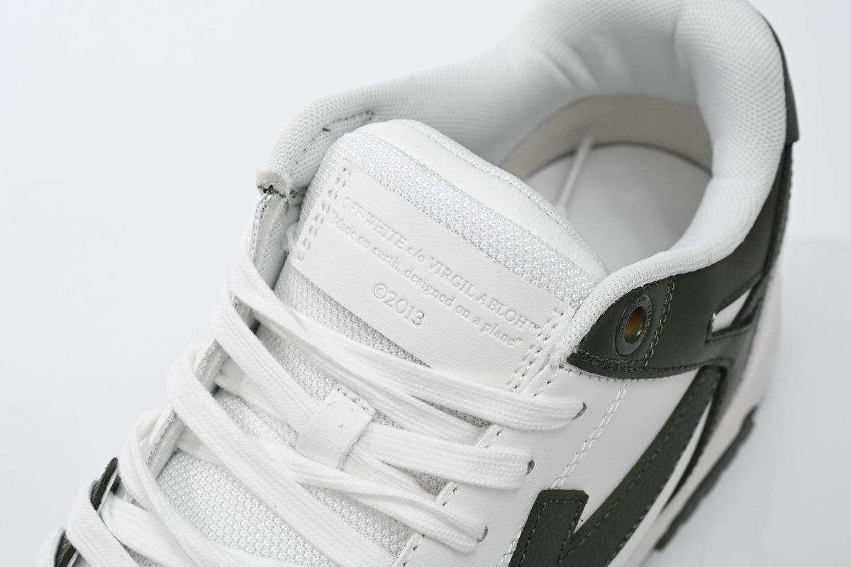 OFF-WHITE Out Of Office Military Green White OLIA18 9S23LEA00 15901