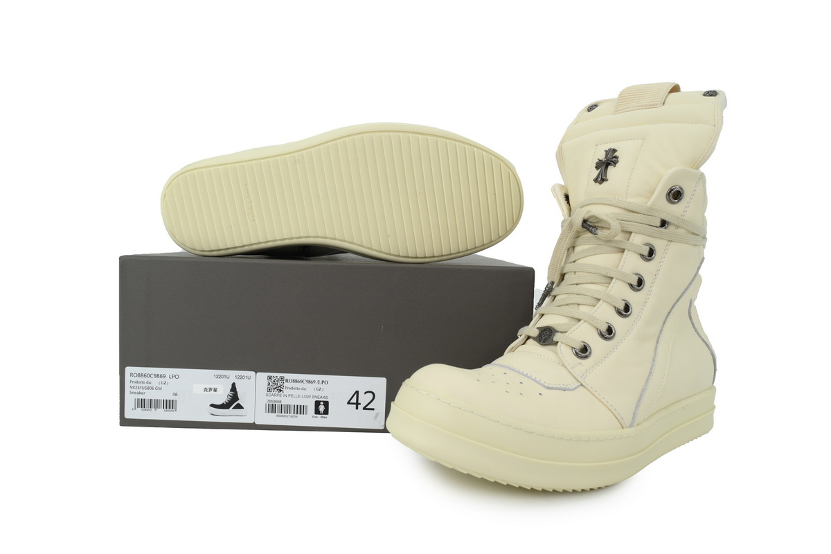 Rick Owens Croix Pure White
