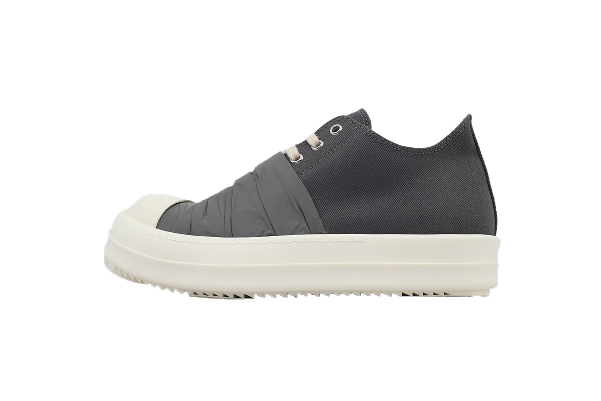 Rick Owens Grey Black Silk Surface