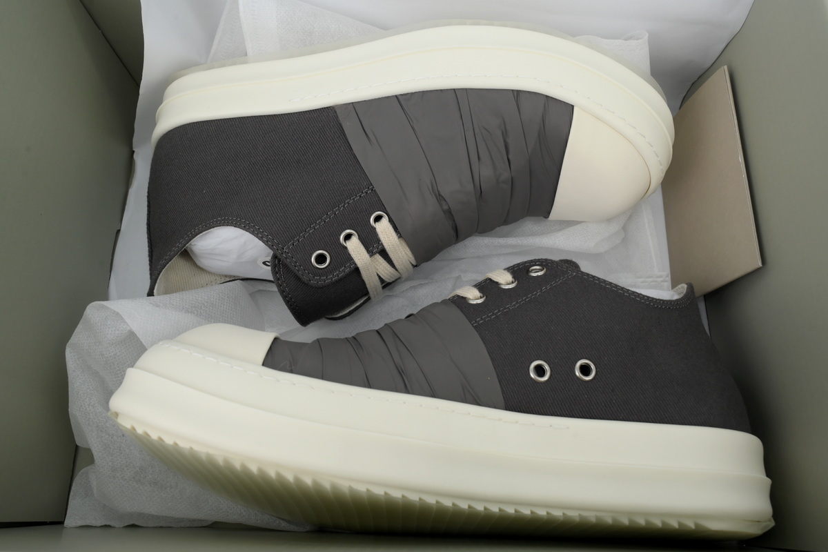 Rick Owens Grey Black Silk Surface