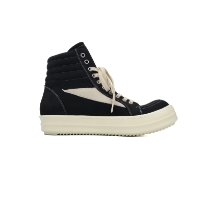 Rick Owens DRKSHDW Vintage High Sneakers in Canvas Black DU01F4801-BR-999 02
