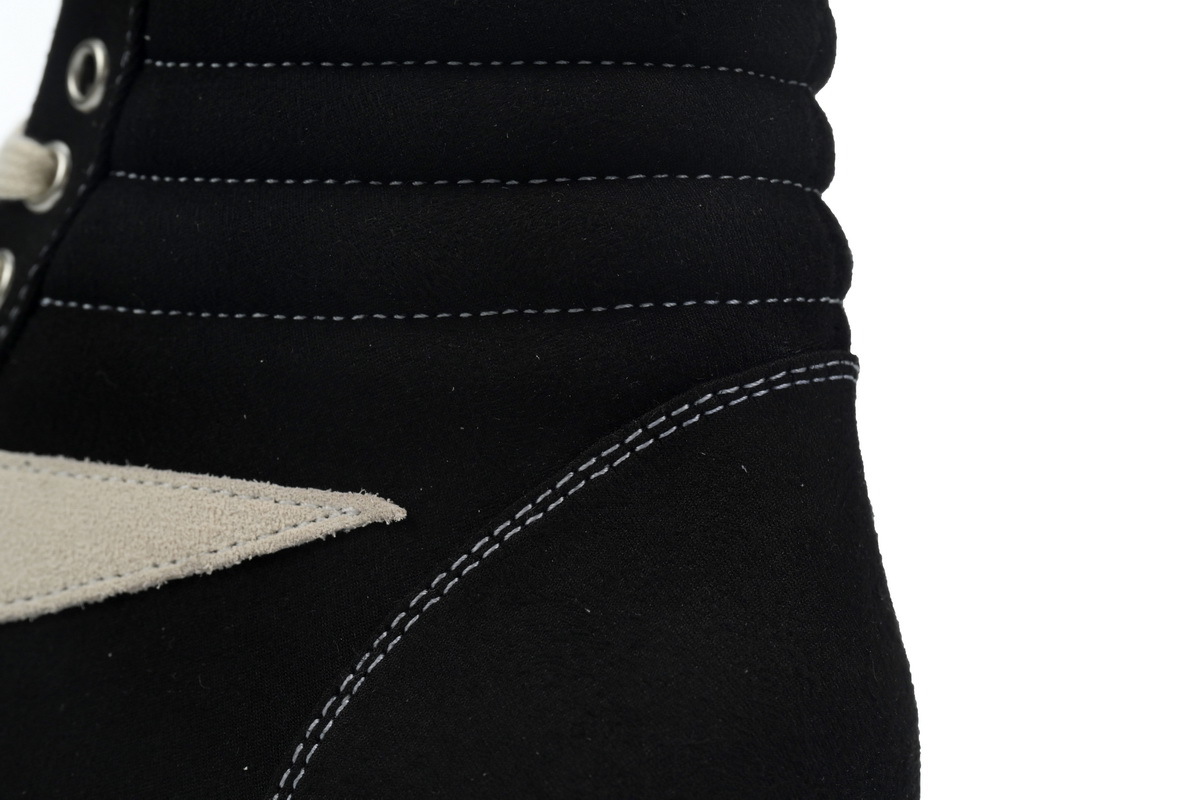 Rick Owens DRKSHDW Vintage High Sneakers in Canvas Black DU01F4801-BR-999