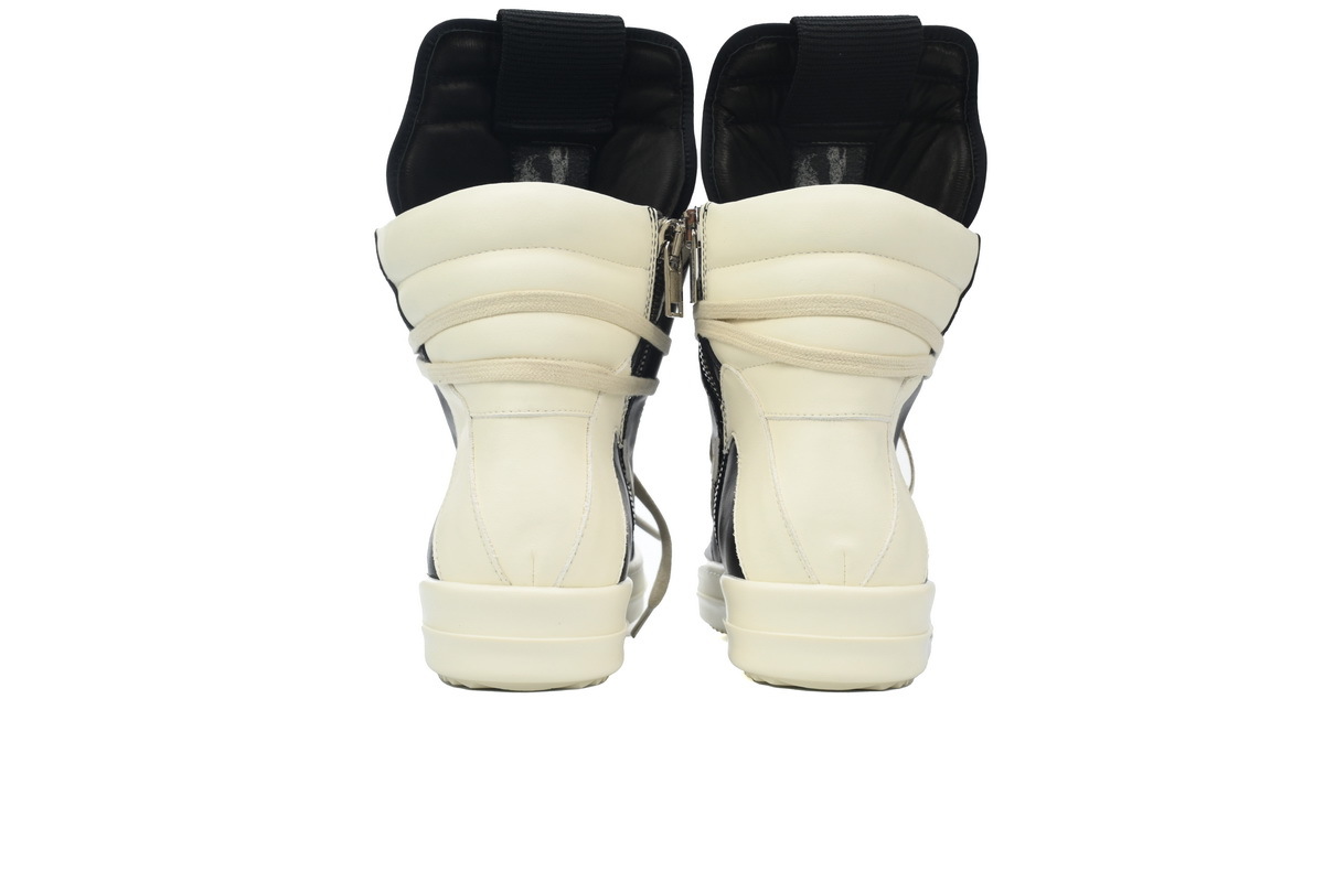 Rick Owens RO Geobasket Black and White RU02C7894LCGLPO-7511