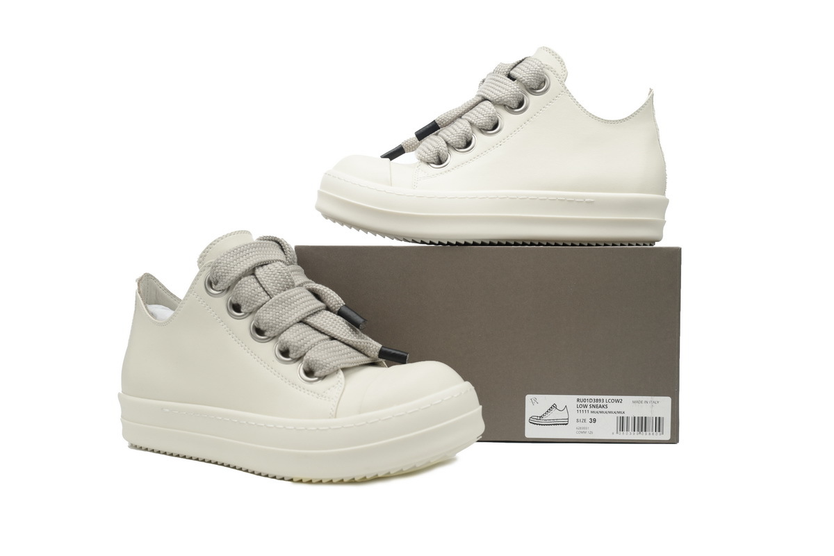 Rick Owens Jumbo Lace White