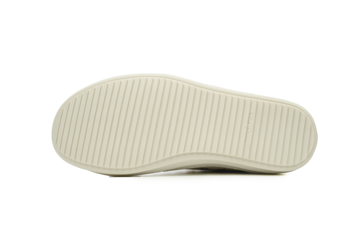 copy of Rick Owens Low Sneaks in Calf Leather All-Milk RU01C4891-LPO-1111