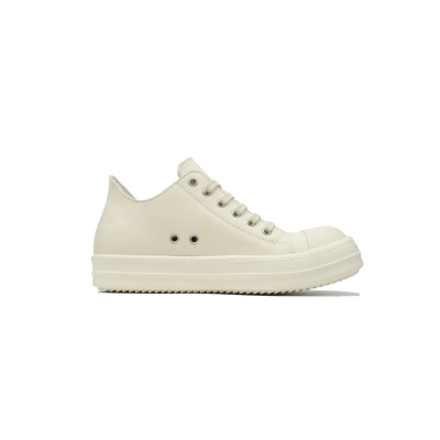 copy of Rick Owens Low Sneaks in Calf Leather All-Milk RU01C4891-LPO-1111 02