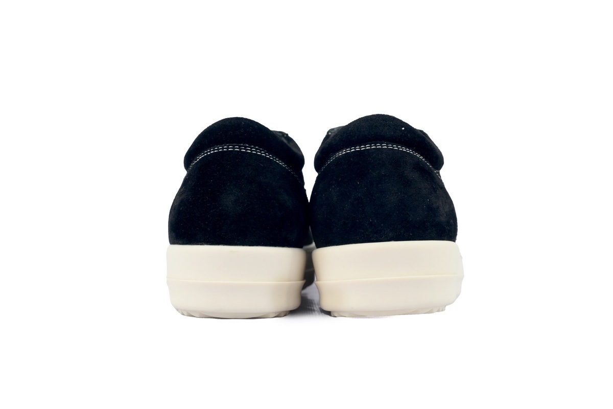 Rick Owens Suede Vintage 'Black Milk White’