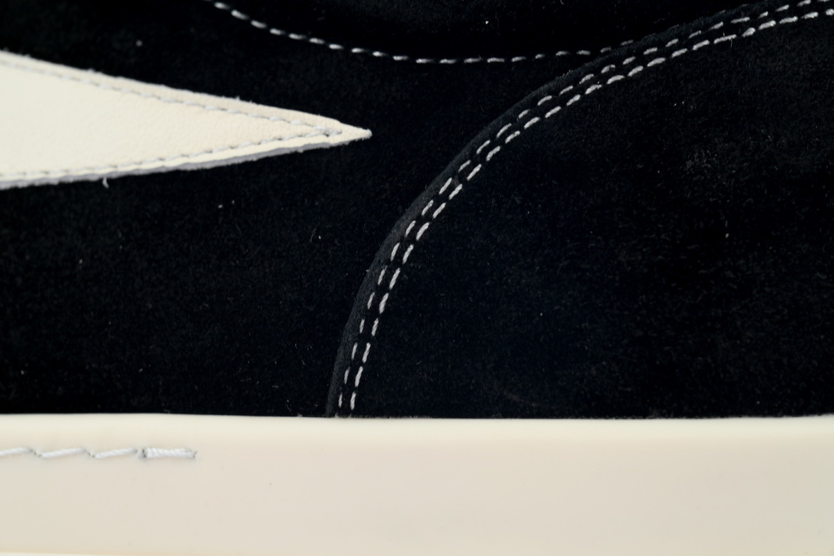 Rick Owens Suede Vintage 'Black Milk White’