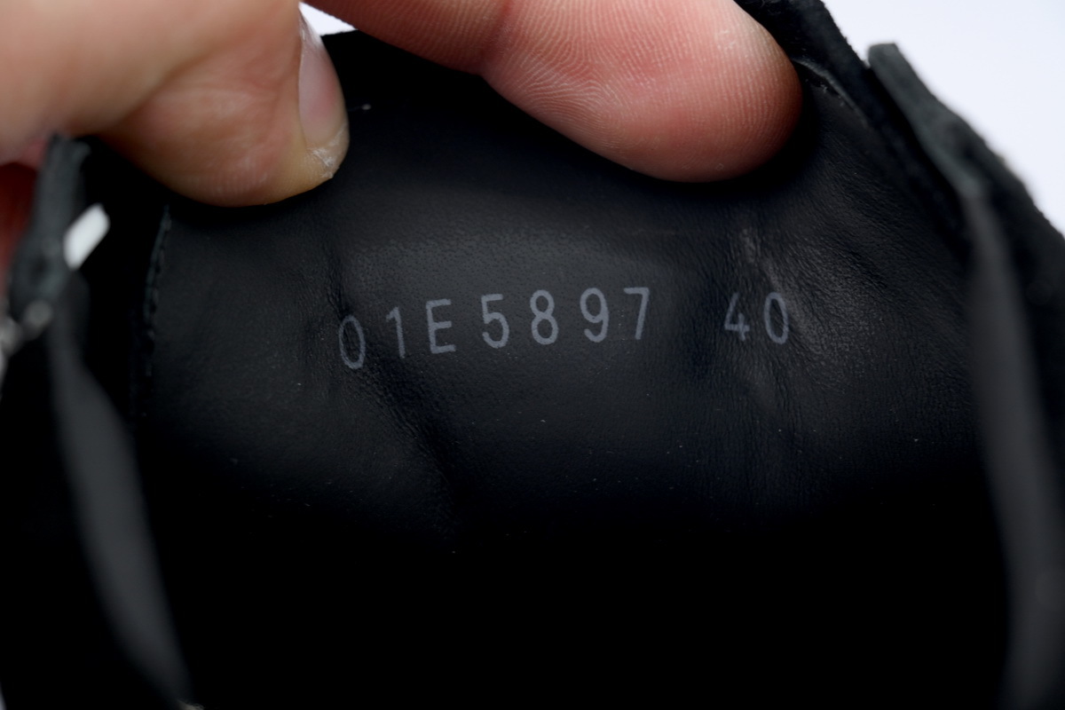 Rick Owens Suede Vintage 'Black Milk White’