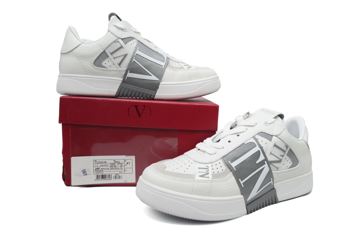 Valentino Garavani VL7N Low Sneakers White Grey YS0C58WRQ24P