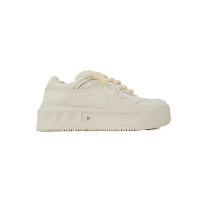 Valentino ONE STUD XL Nappa Leather Low-Top Sneaker Bianco 1Y0S0G37XTM0BO 02