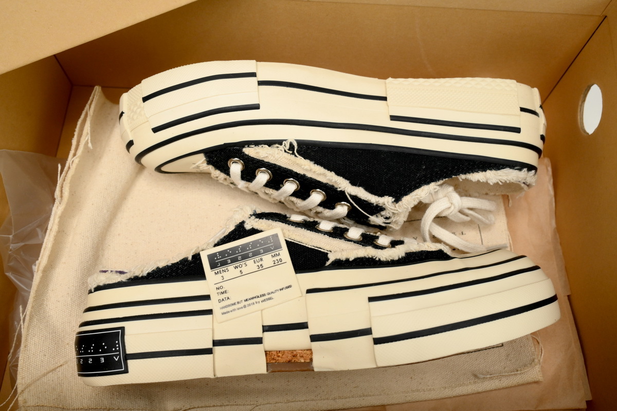 xVESSEL G.O.P. Lows Night Glow Black And White Half Trailer S19X003B