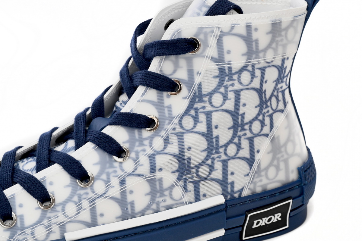 Dior B23 High Top Blue Oblique 3SH118YNT_H565