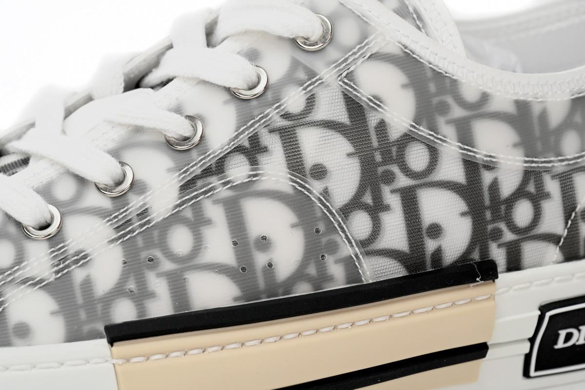 Dior B23 HT Oblique Transparency Low H565 White Black
