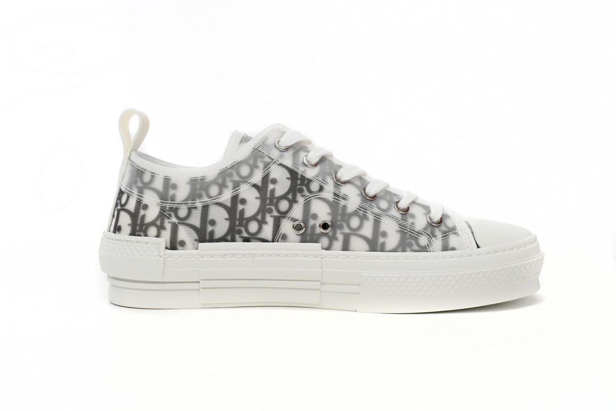 Dior B23 HT Oblique Transparency Low H565 White Black