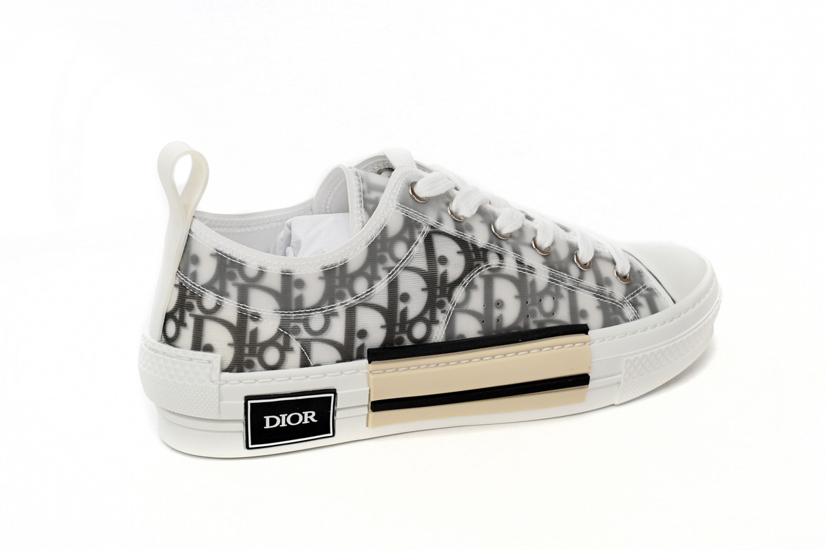 Dior B23 HT Oblique Transparency Low H565 White Black