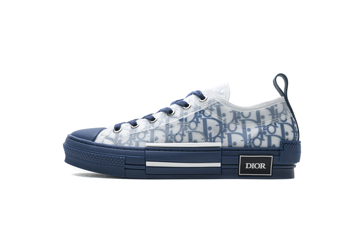 Dior B23 Oblique Transparency LOW White Blue