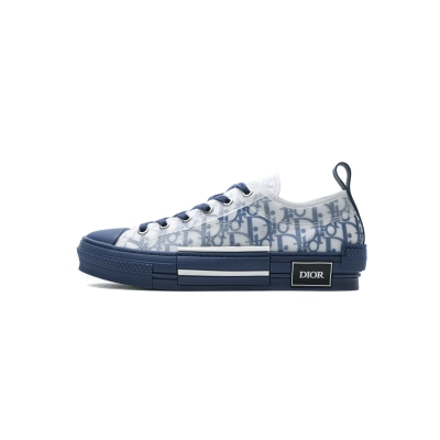 Dior B23 Oblique Transparency LOW White Blue 01