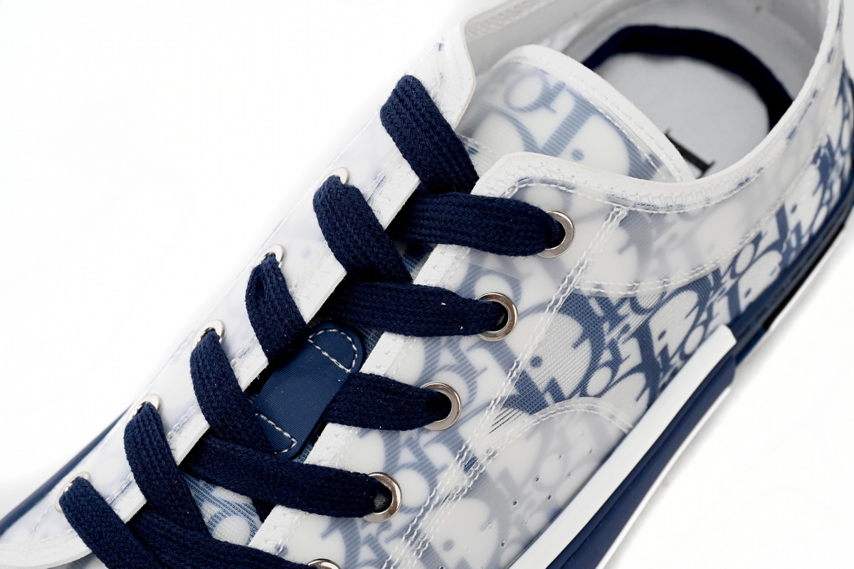 Dior B23 Oblique Transparency LOW White Blue