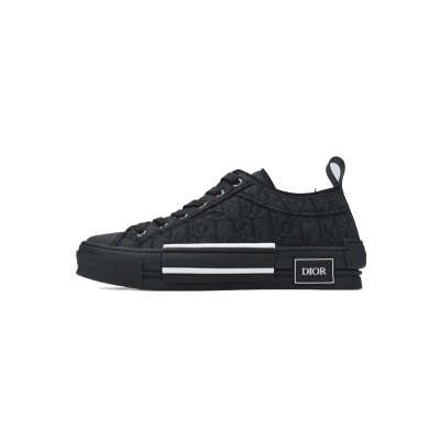 Dior B23 HT Oblique Transparency Low Black Cloth Embroidery 01