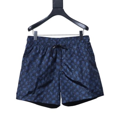 Hermes Paris Allover Logo Nylon Shorts 01