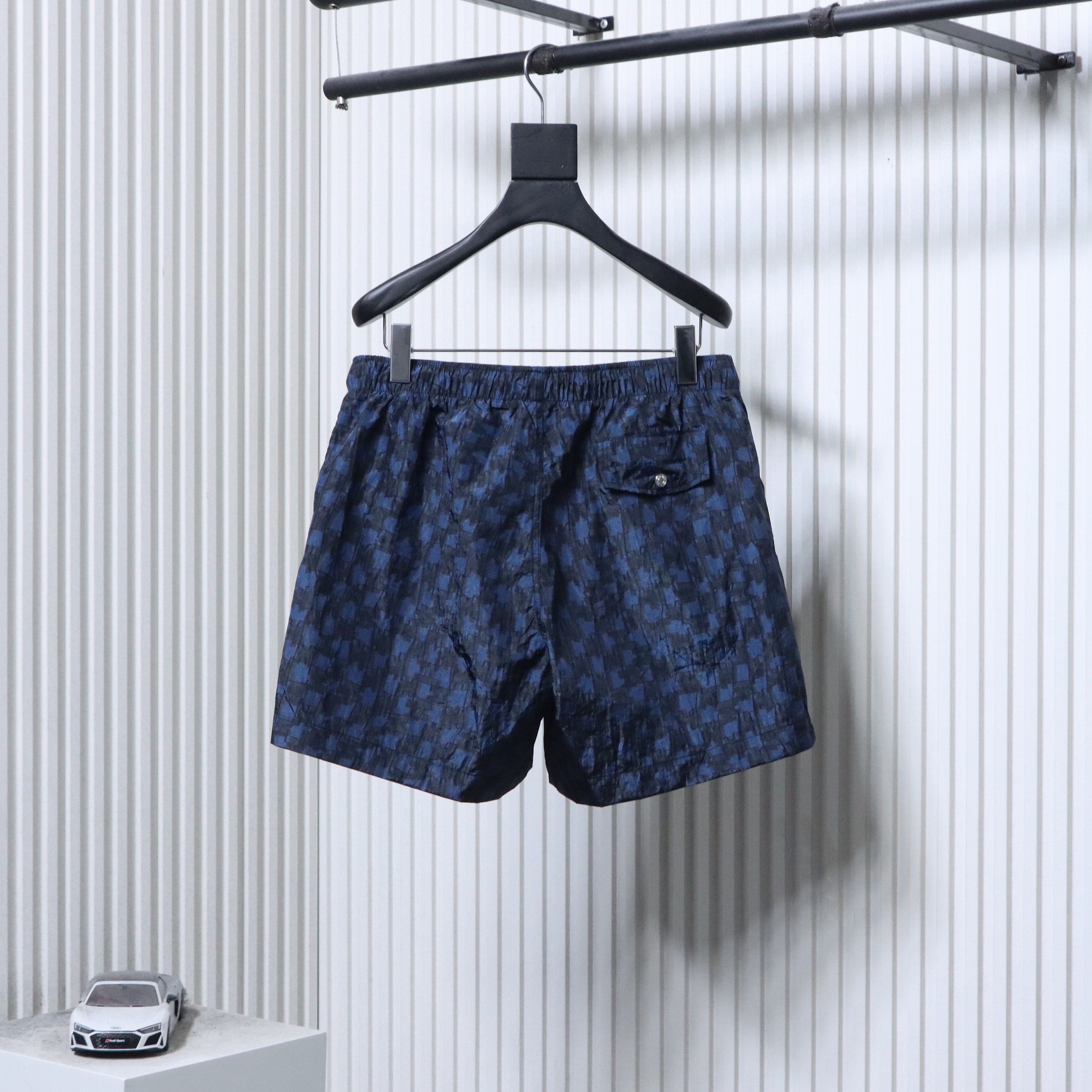 Hermes Paris Allover Logo Nylon Shorts