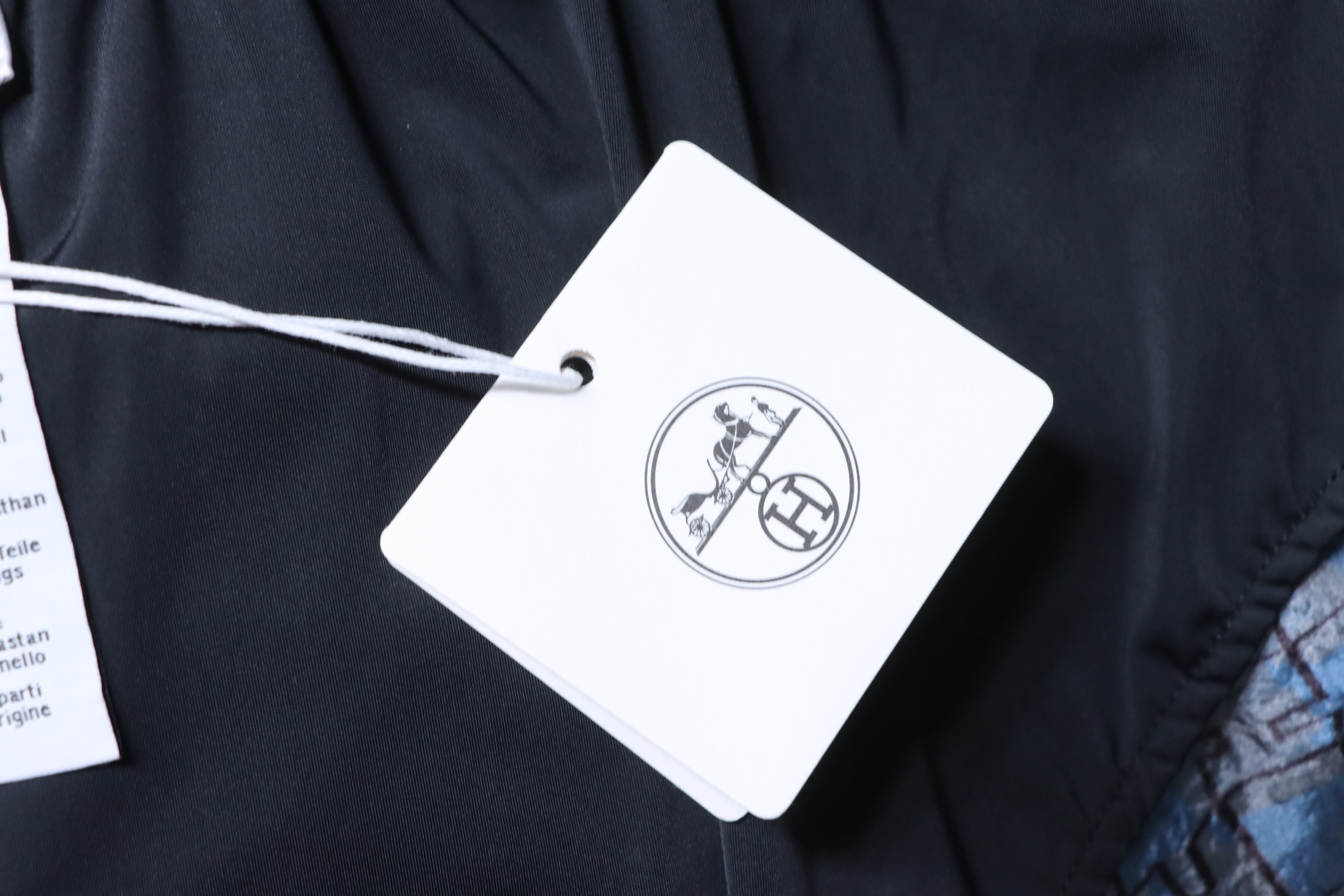 Hermes Paris Allover Logo Nylon Shorts