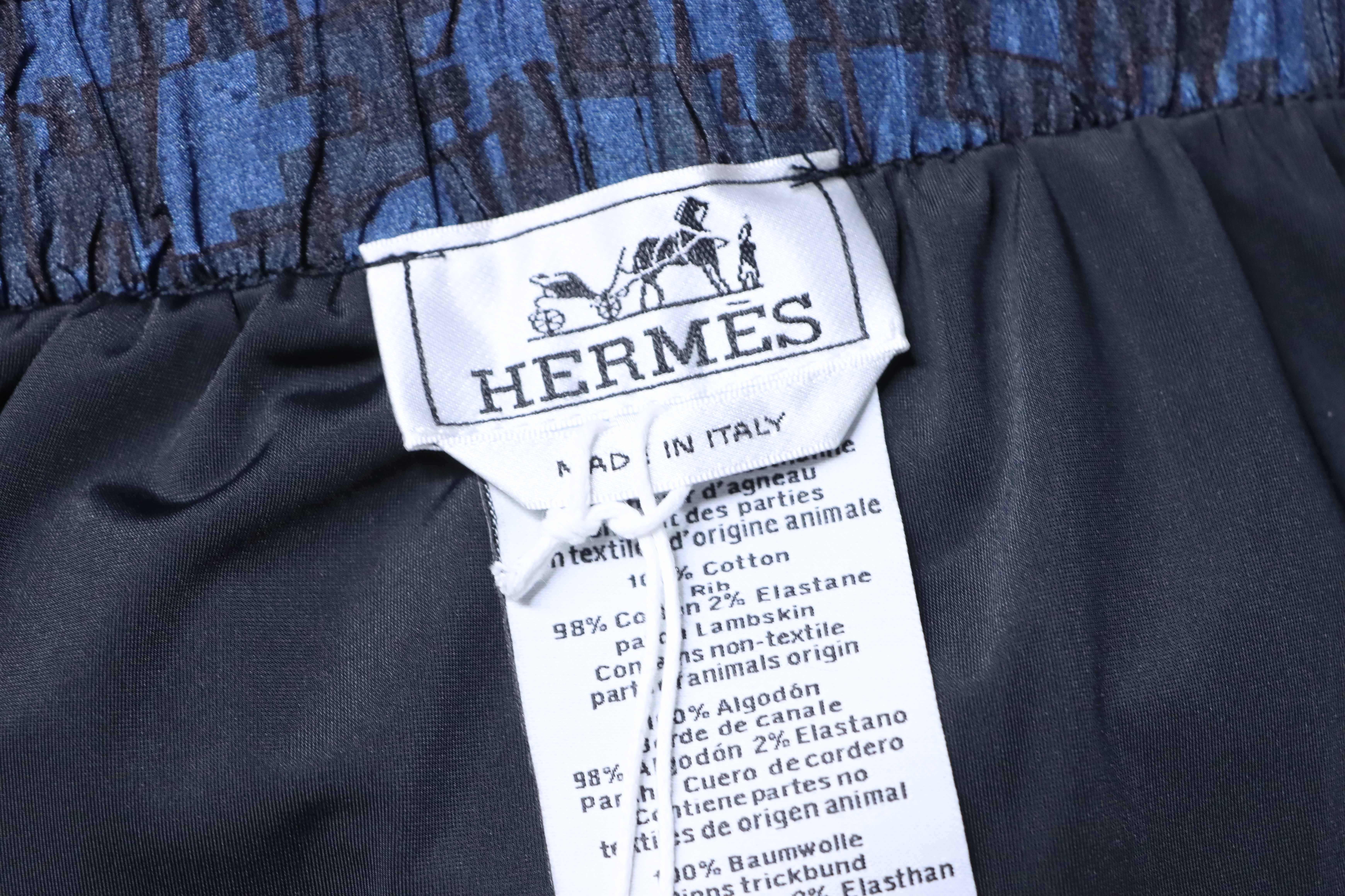 Hermes Paris Allover Logo Nylon Shorts