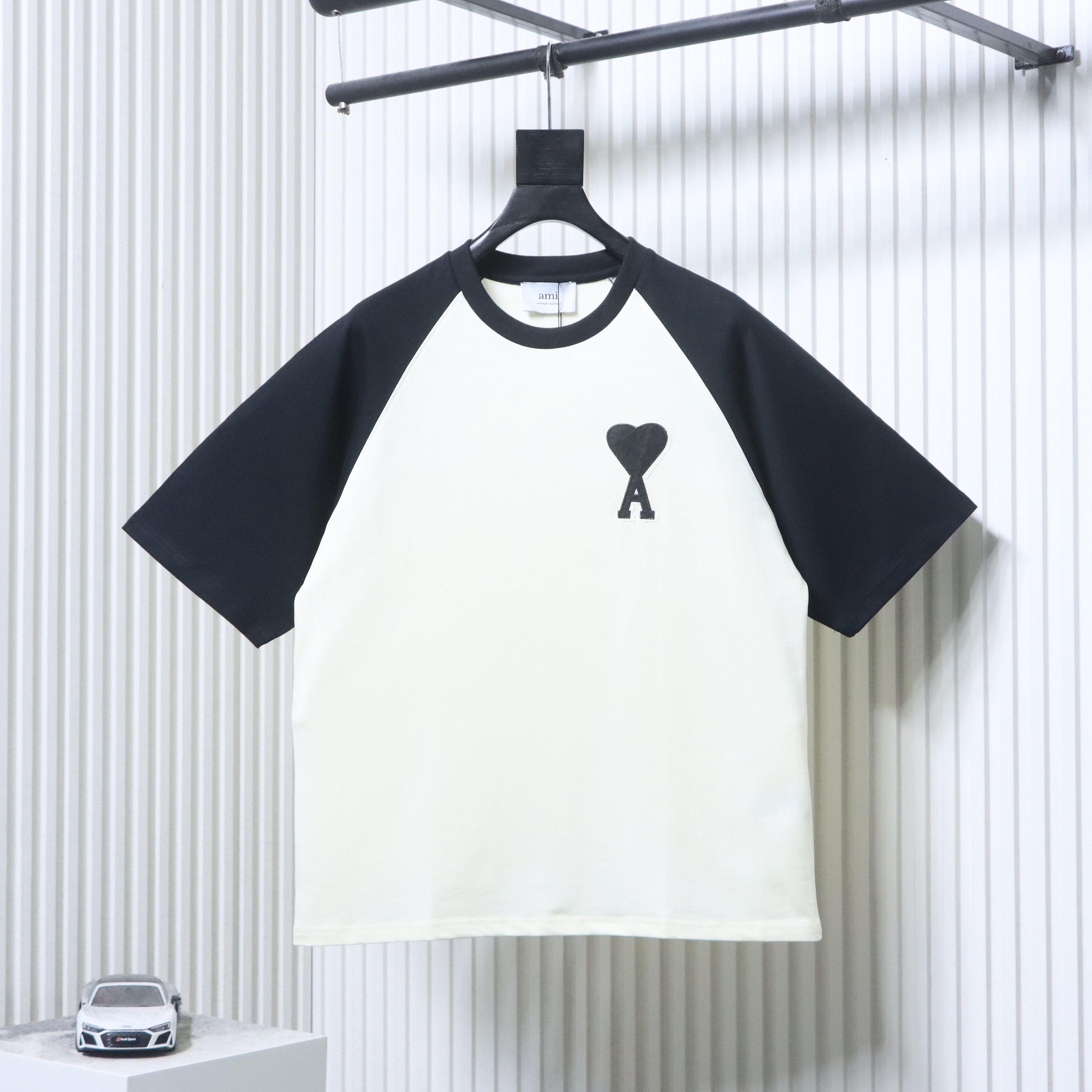 Ami Paris 26SS Colorblock Patchwork Short Sleeve Shirts