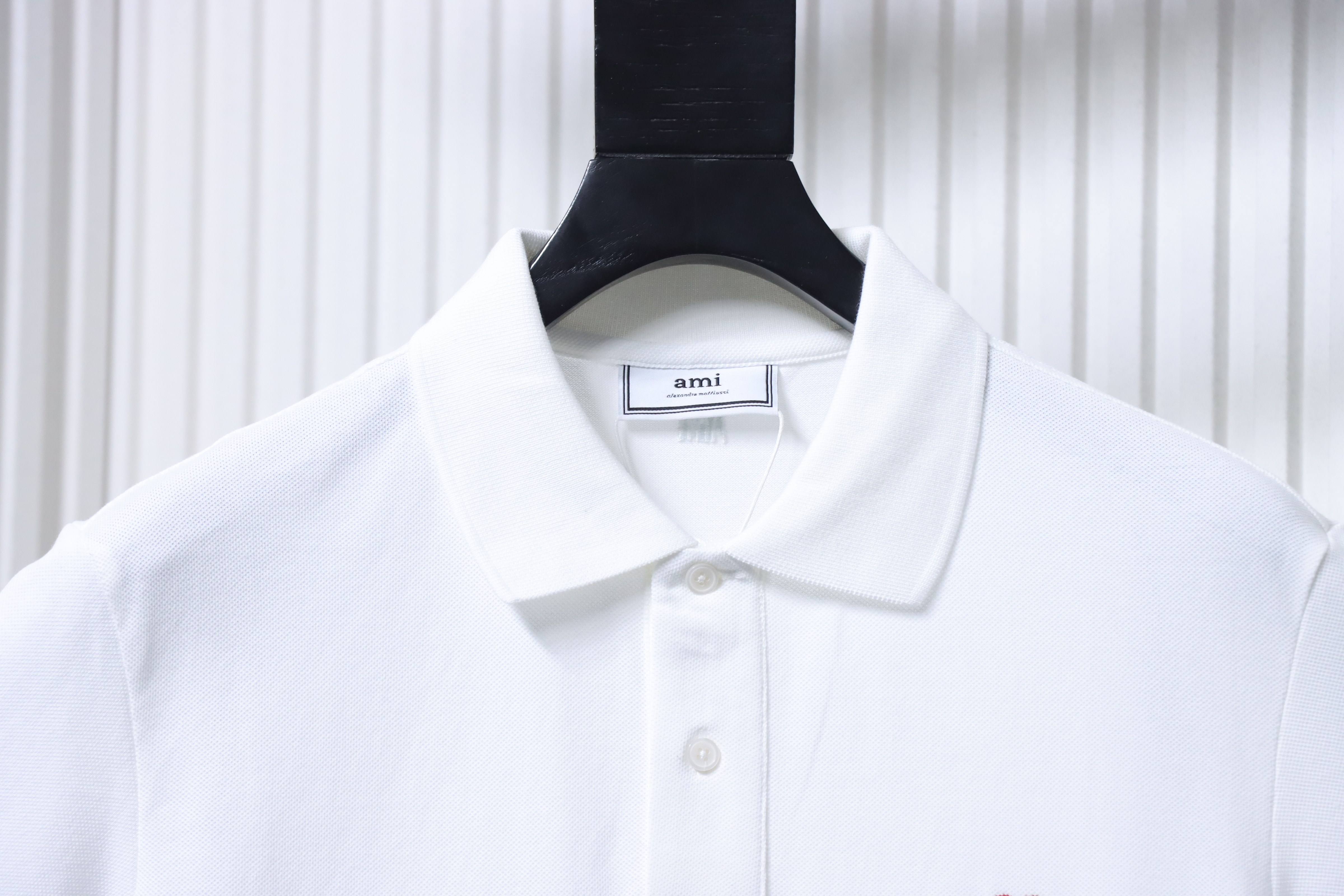 Ami Paris Classic Ami de Coeur Embroidered Polo Shirts