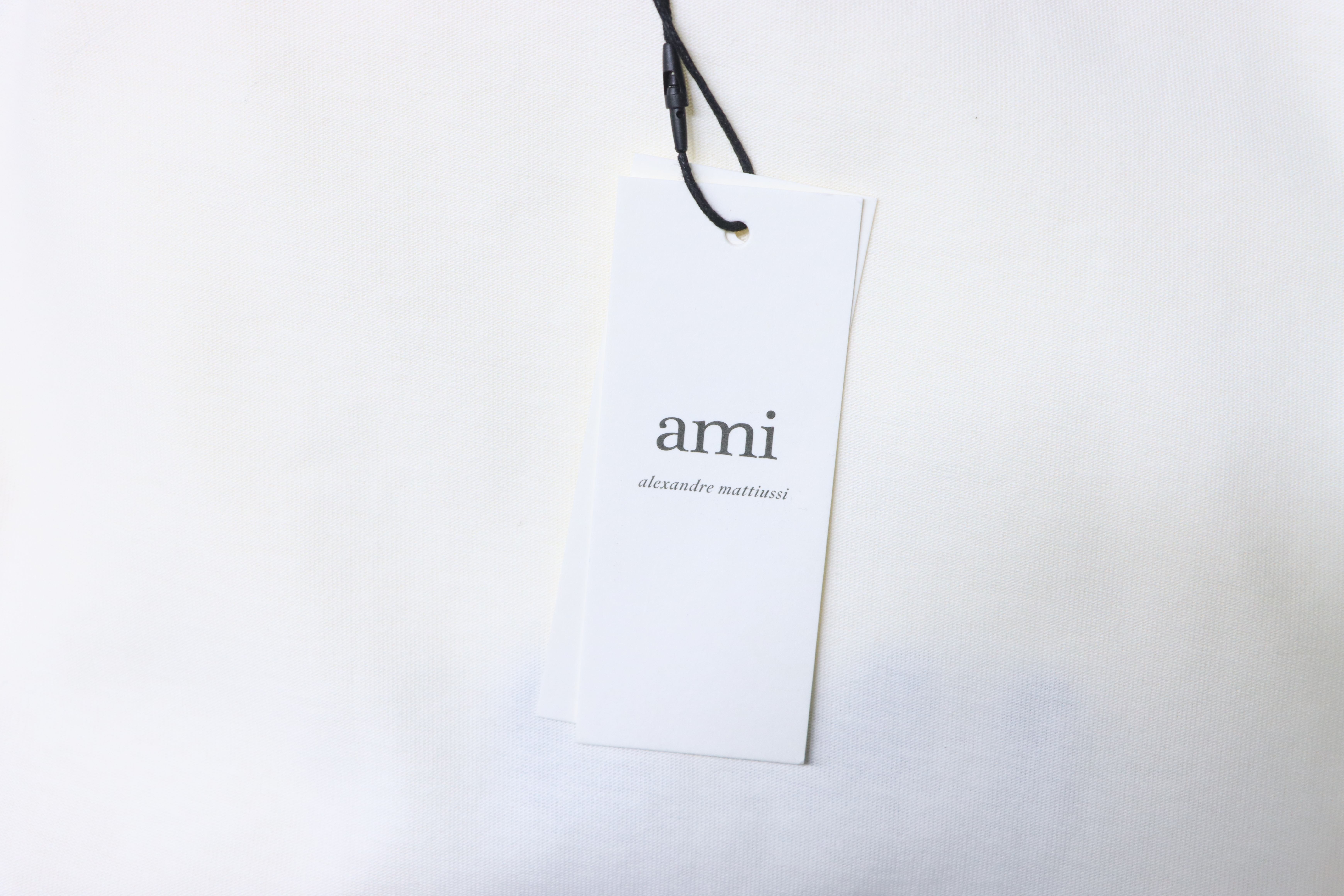 Ami Paris Crochet Letter Embroidered Short Sleeve Shirts