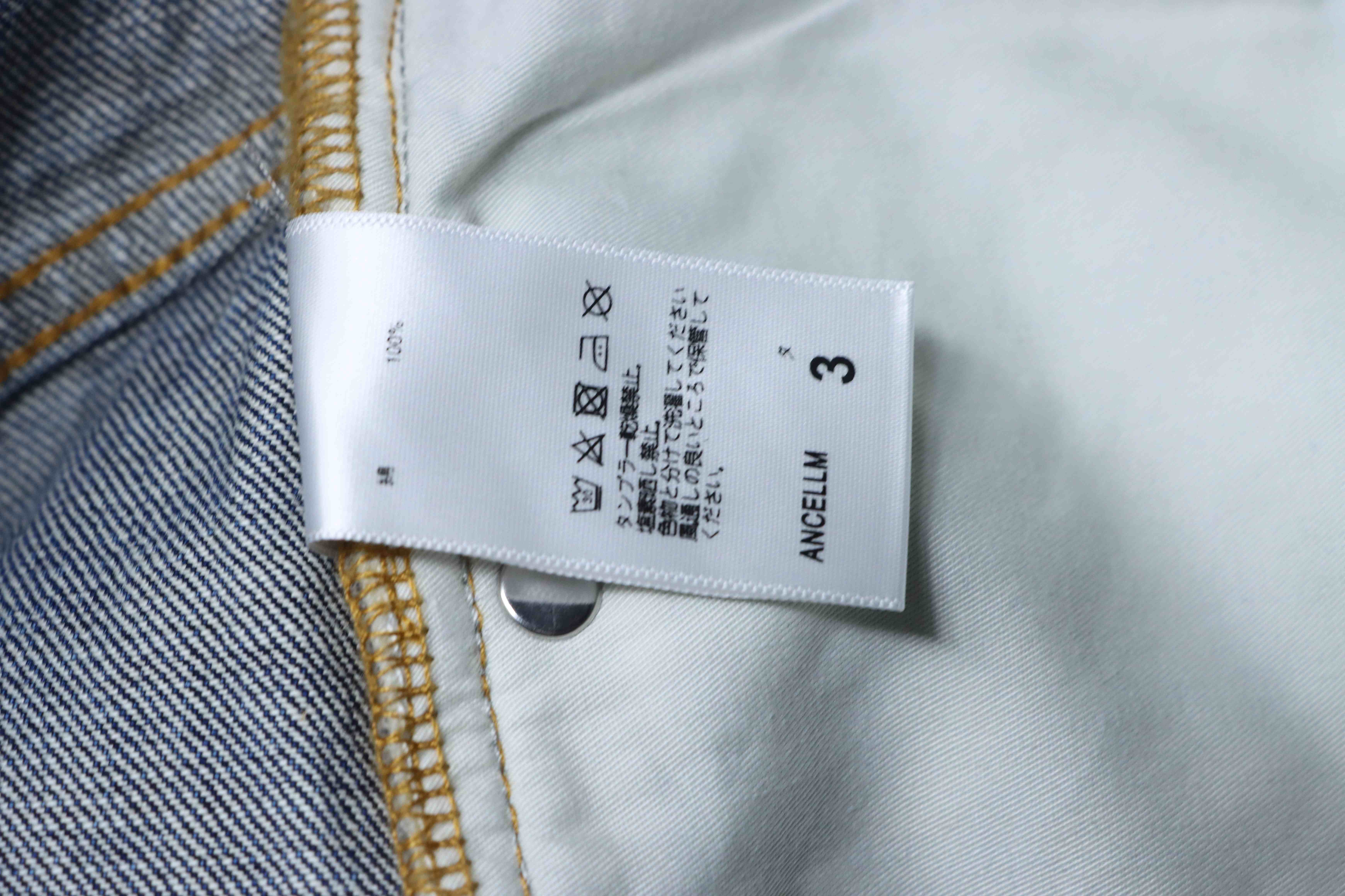 ANCELLM 25SS Heavy Washed Distressed Denim Jeans