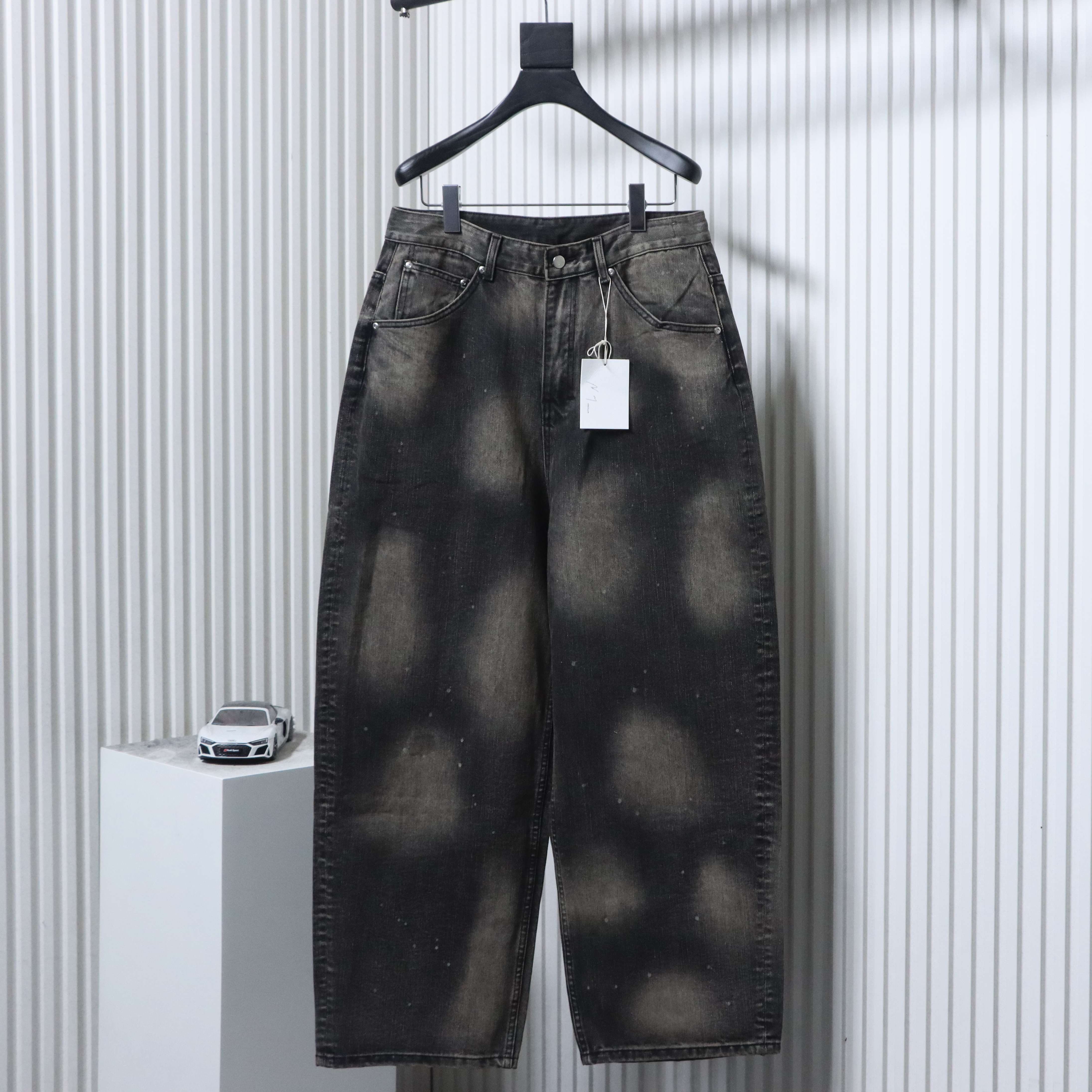 ANCELLM 25SS Washed Gradient Denim Jeans