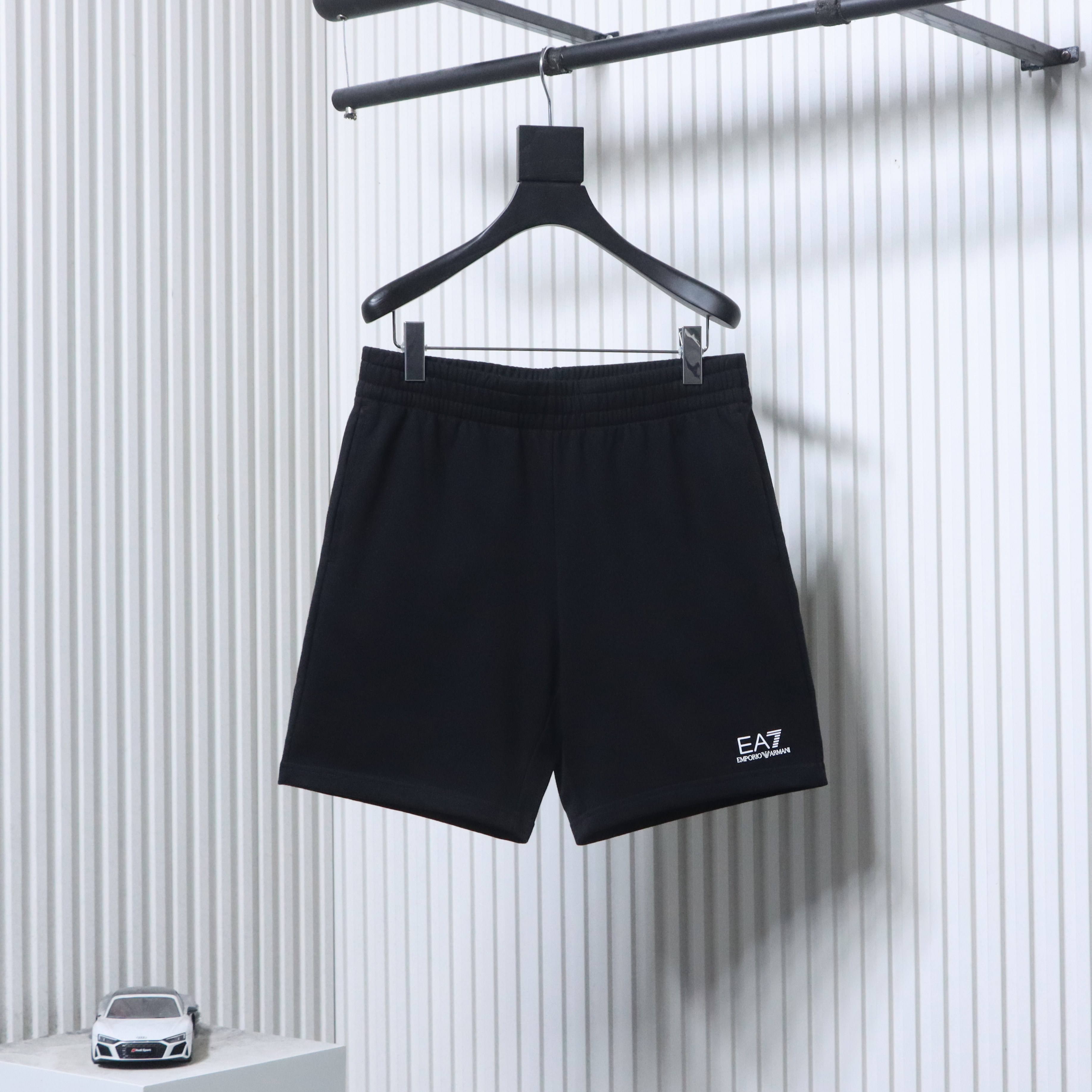 Armani Basic Printed Black Shorts