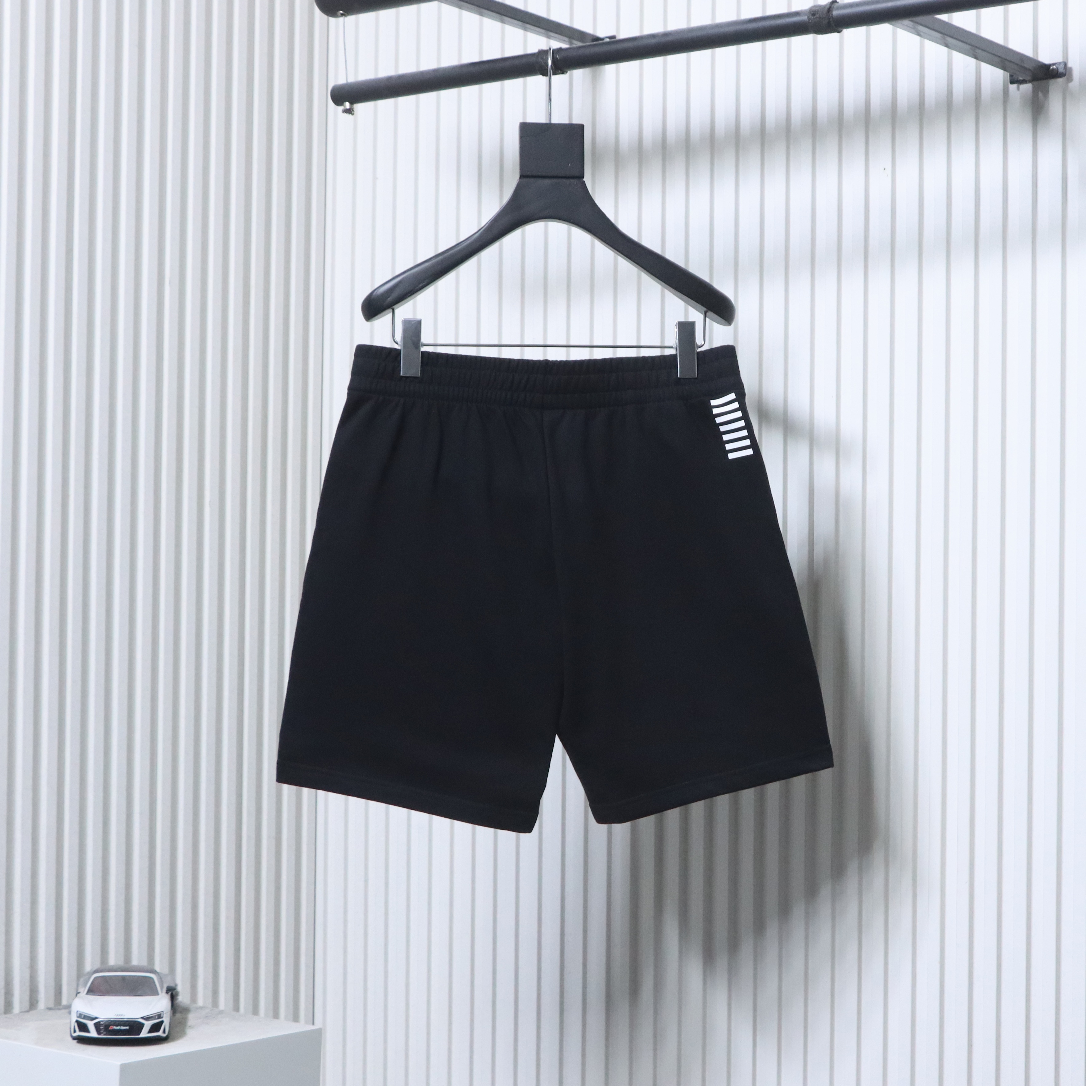 Armani Basic Printed Black Shorts