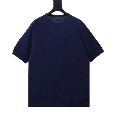 Armani Crew Neck Knit Short Sleeve T-Shirt 02