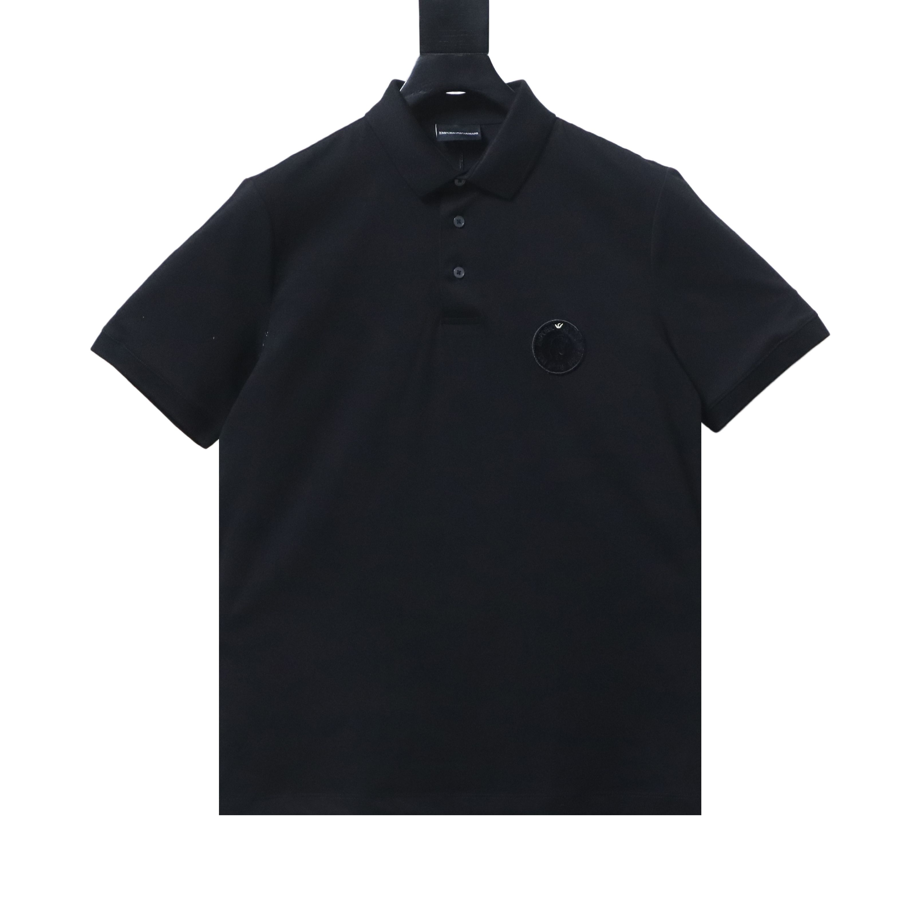 Armani Embroidered Badge Short Sleeve Polo Shirt