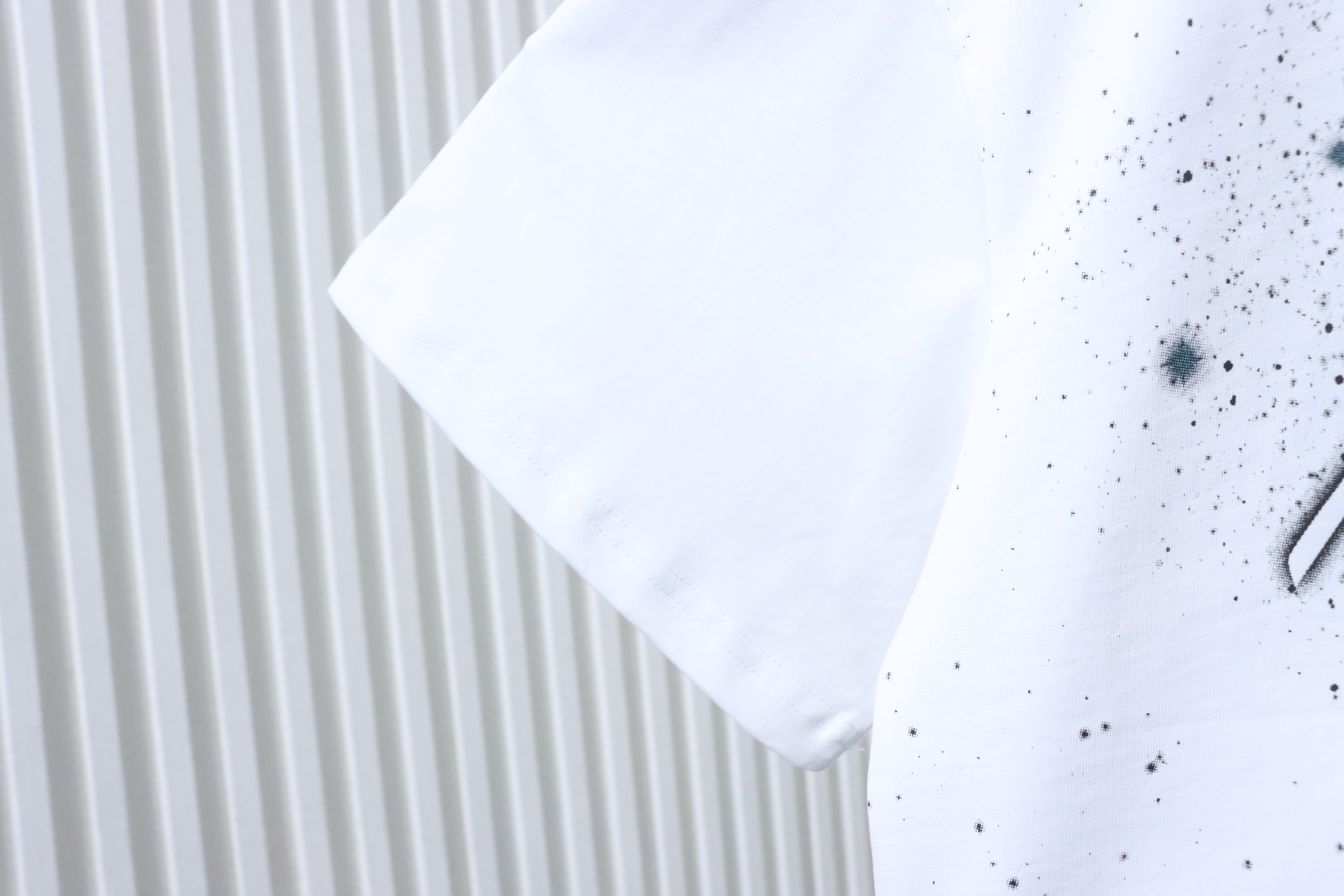 Balmain 26SS Cosmic Star Graffiti Short Sleeve T-Shirt