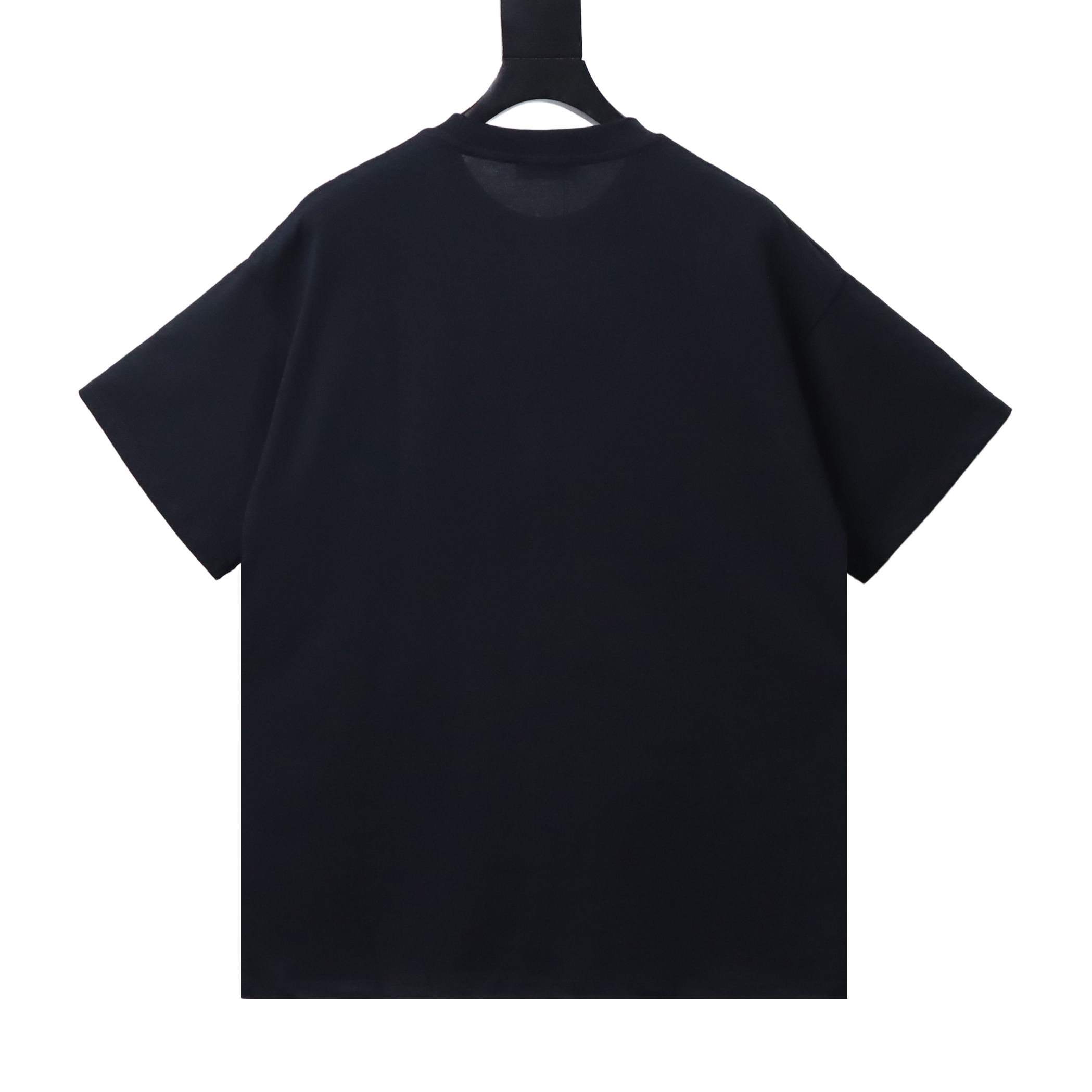 Balmain 26SS Minimal Rubberized Small Logo Short Black Sleeve T-Shirt
