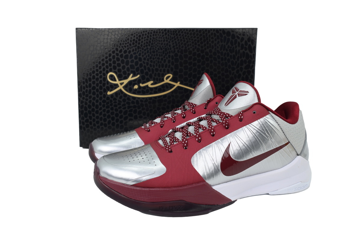 Caitlin Clark x Nike Zoom Kobe 5 Protro Gray Red IM0557-001