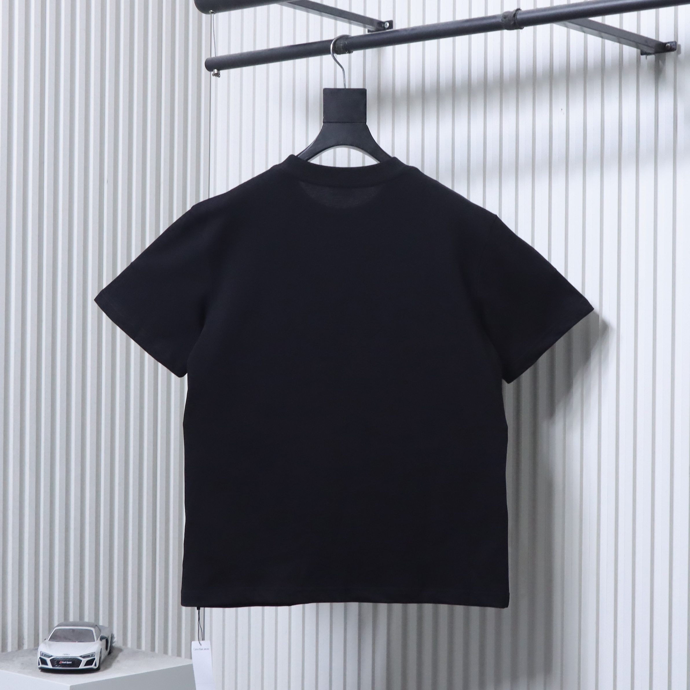 Calvin Klein CK Letter Graffiti Logo Short Sleeve Black T-Shirt
