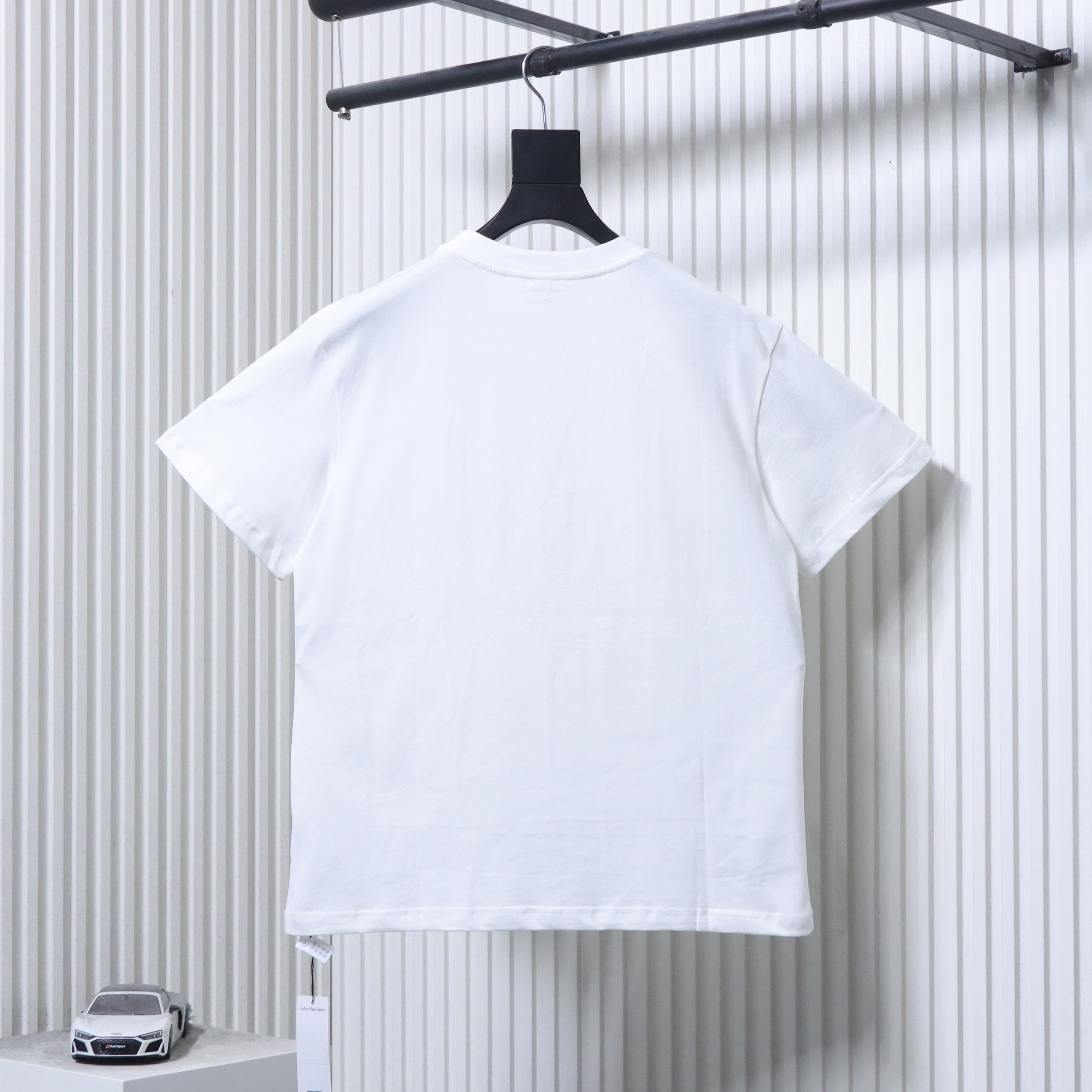 Calvin Klein CK Letter Graffiti Logo Short Sleeve White T-Shirt