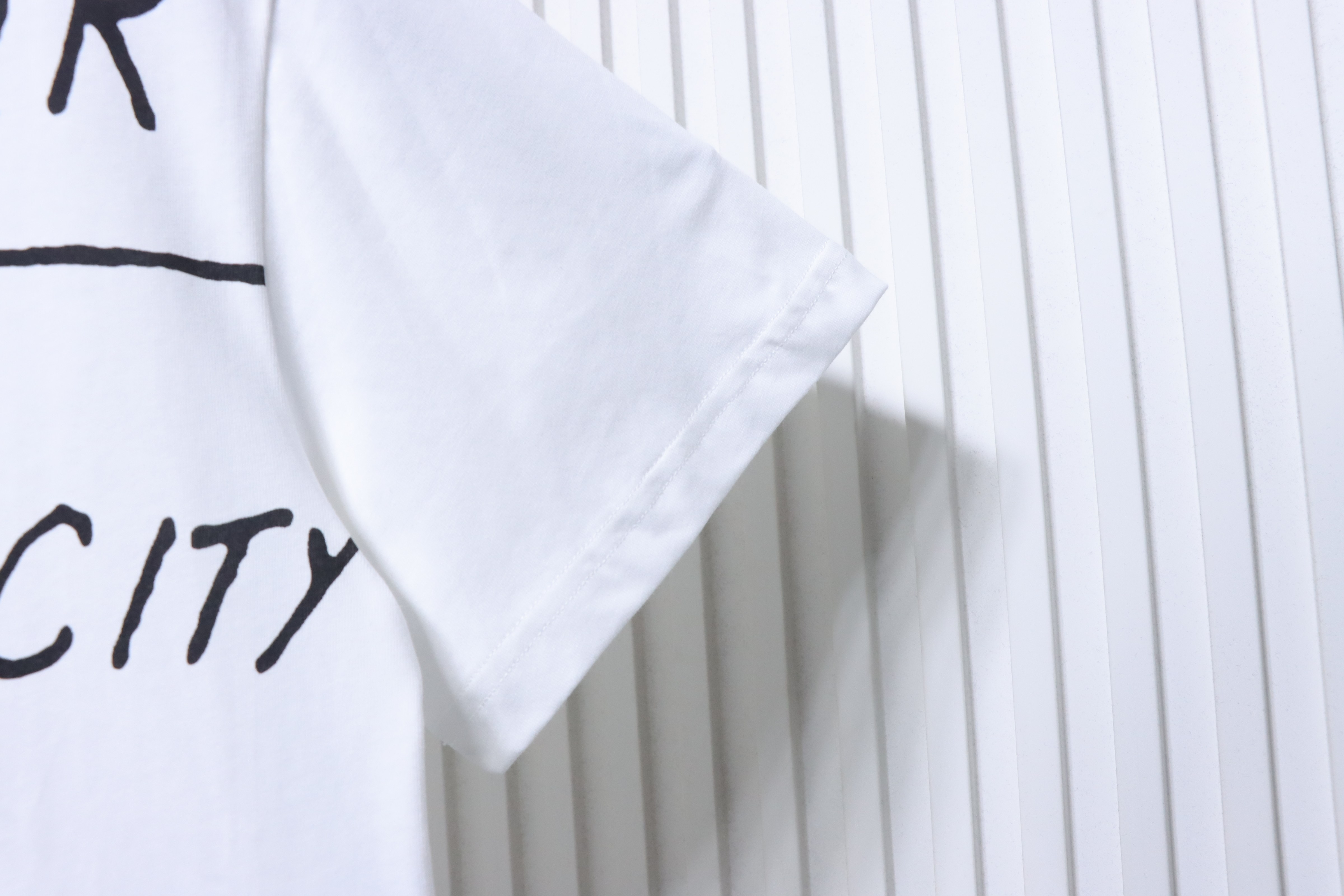 Calvin Klein CK Letter Graffiti Logo Short Sleeve White T-Shirt