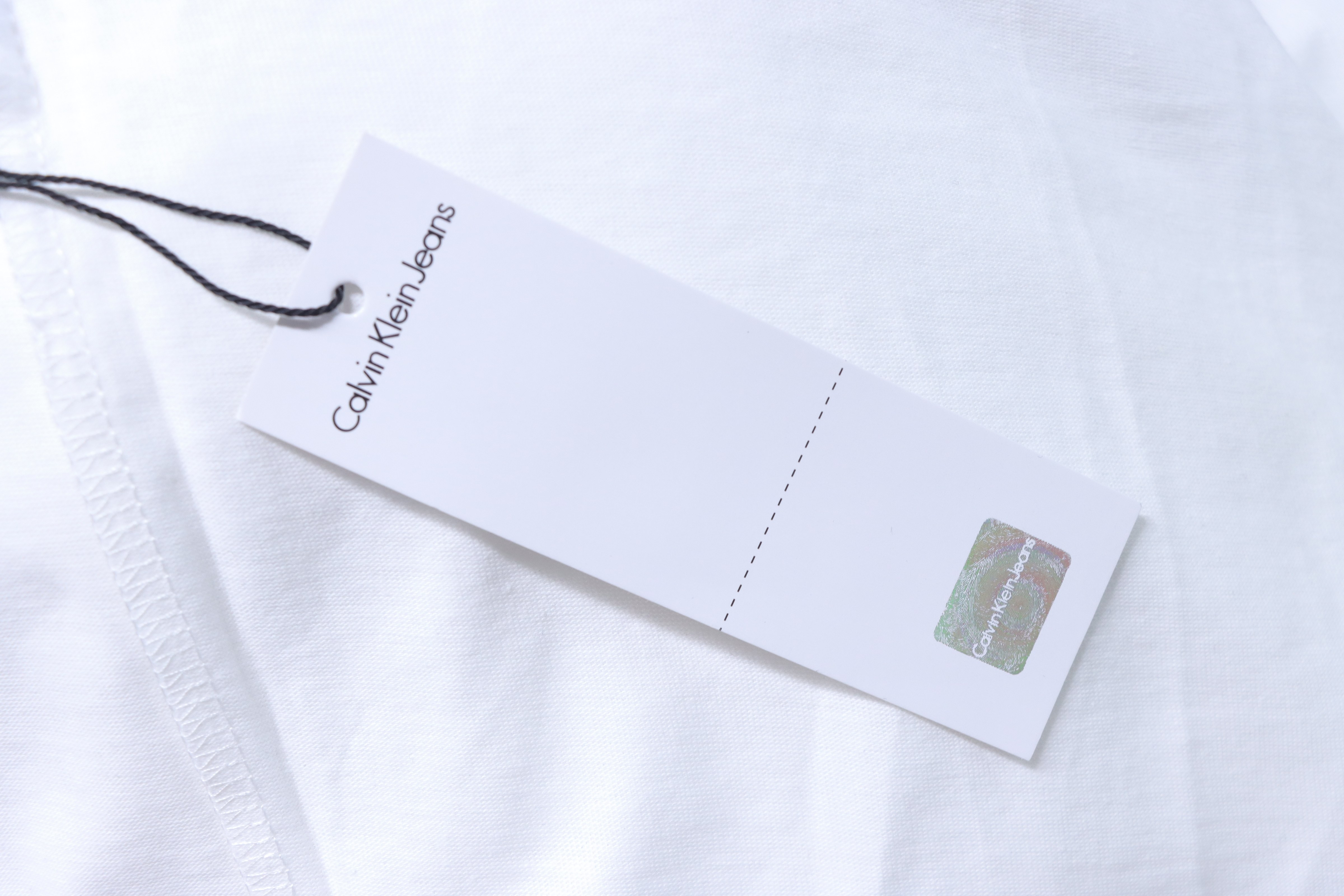 Calvin Klein CK Letter Graffiti Logo Short Sleeve White T-Shirt