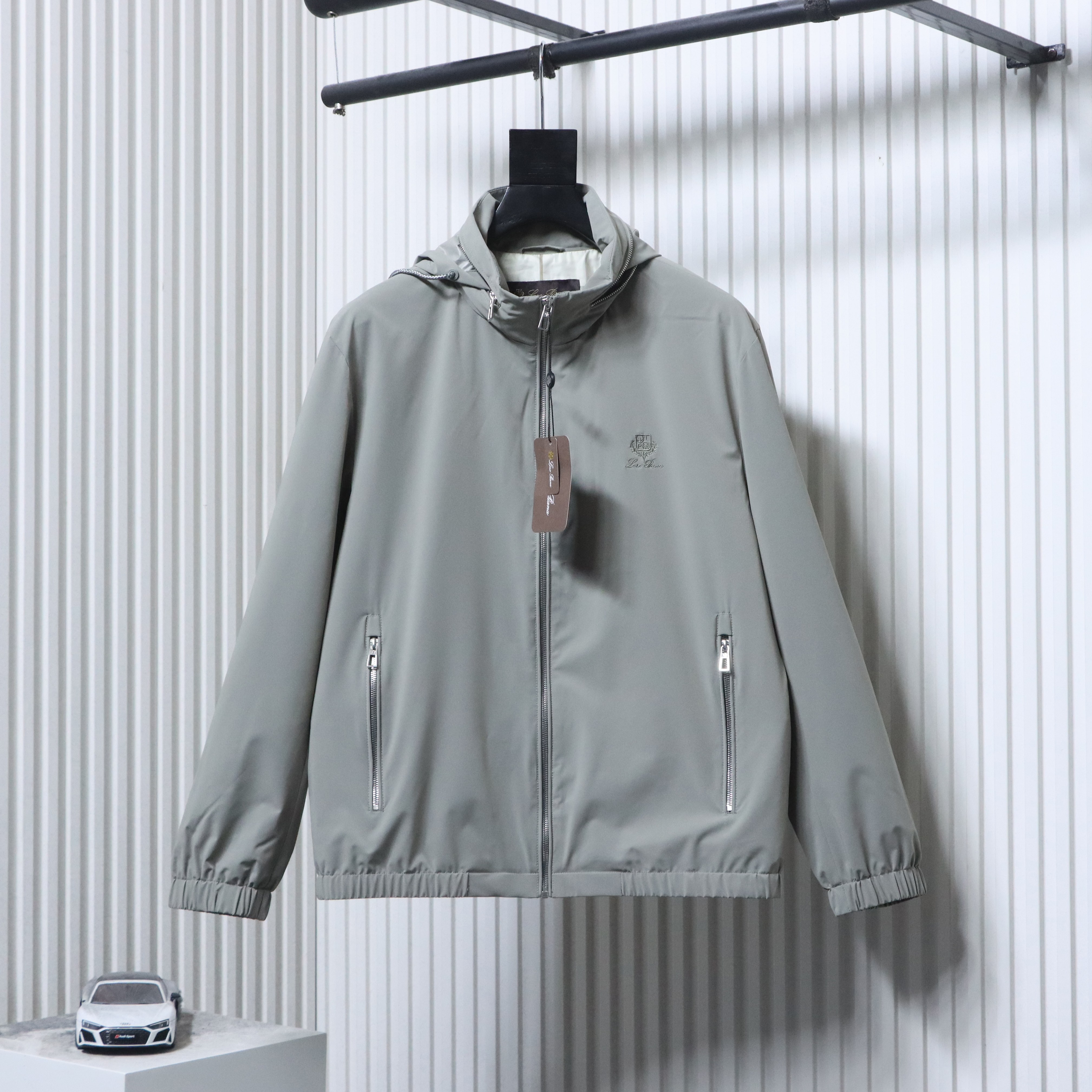Loro Piana Casual Hooded Lightweight Jacket