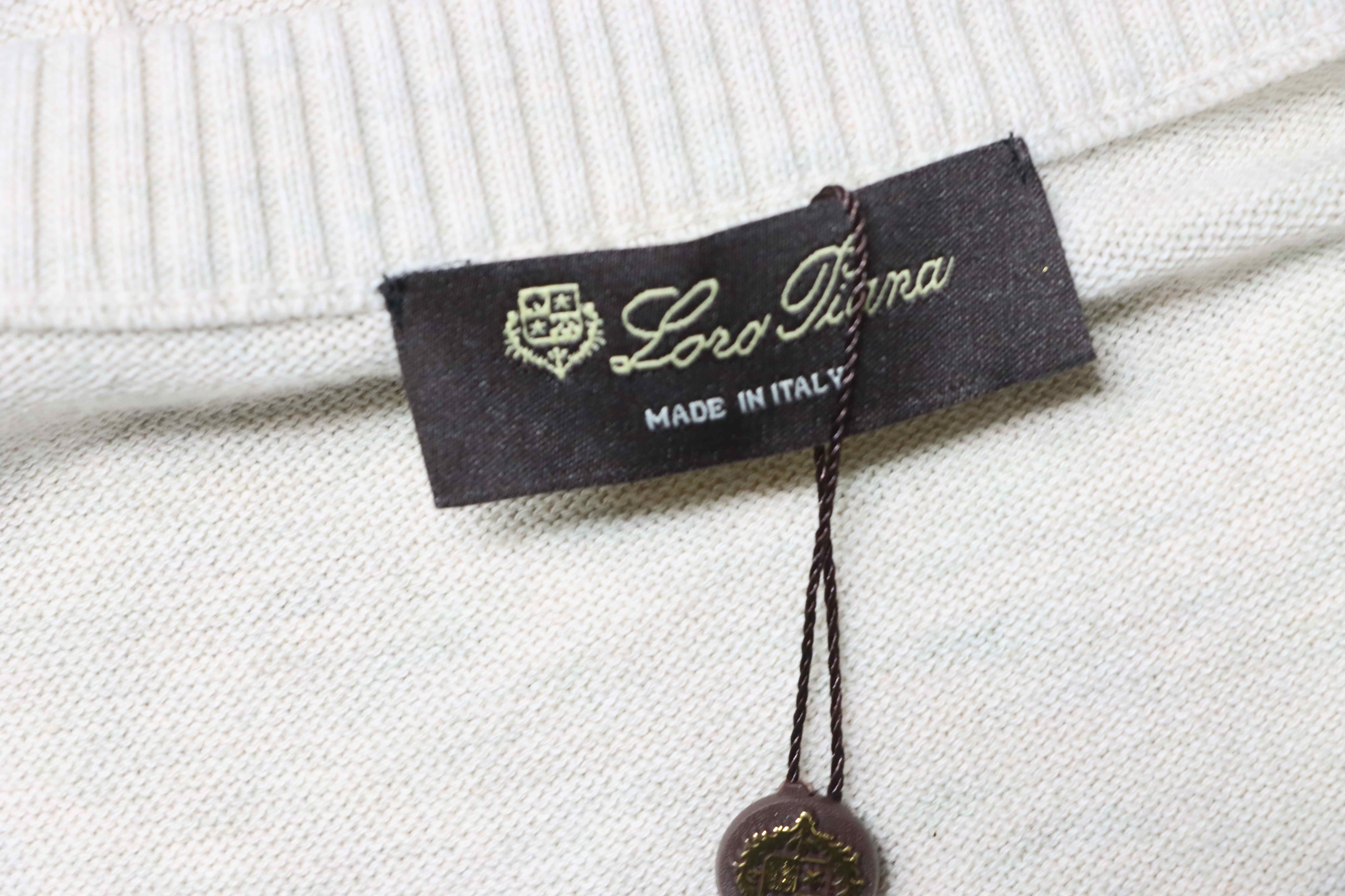 Loro Piana LP Crew Neck Knit Short Sleeve T-Shirt