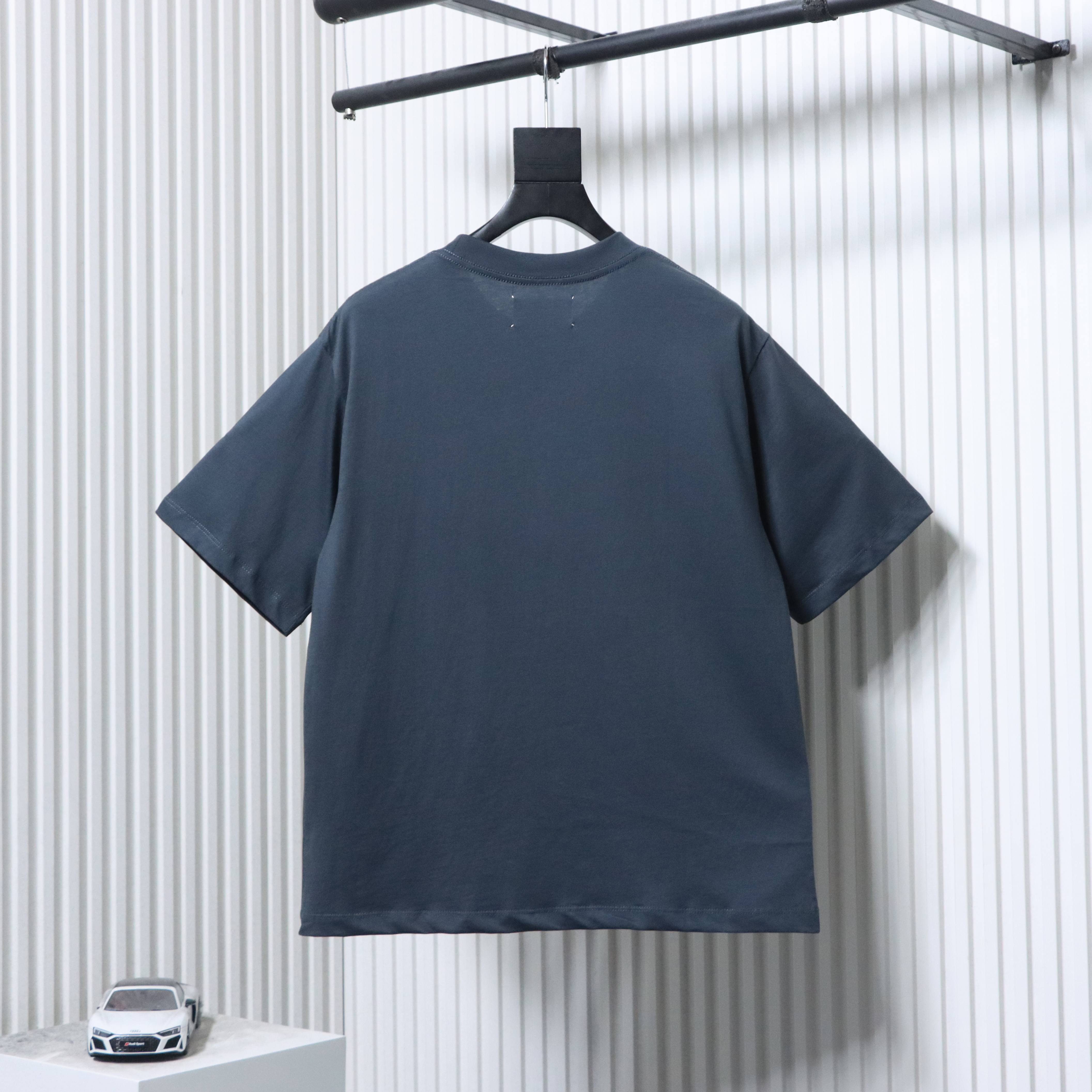 Maison Margiela 26SS Distressed Number Print Short Sleeve T-Shirt