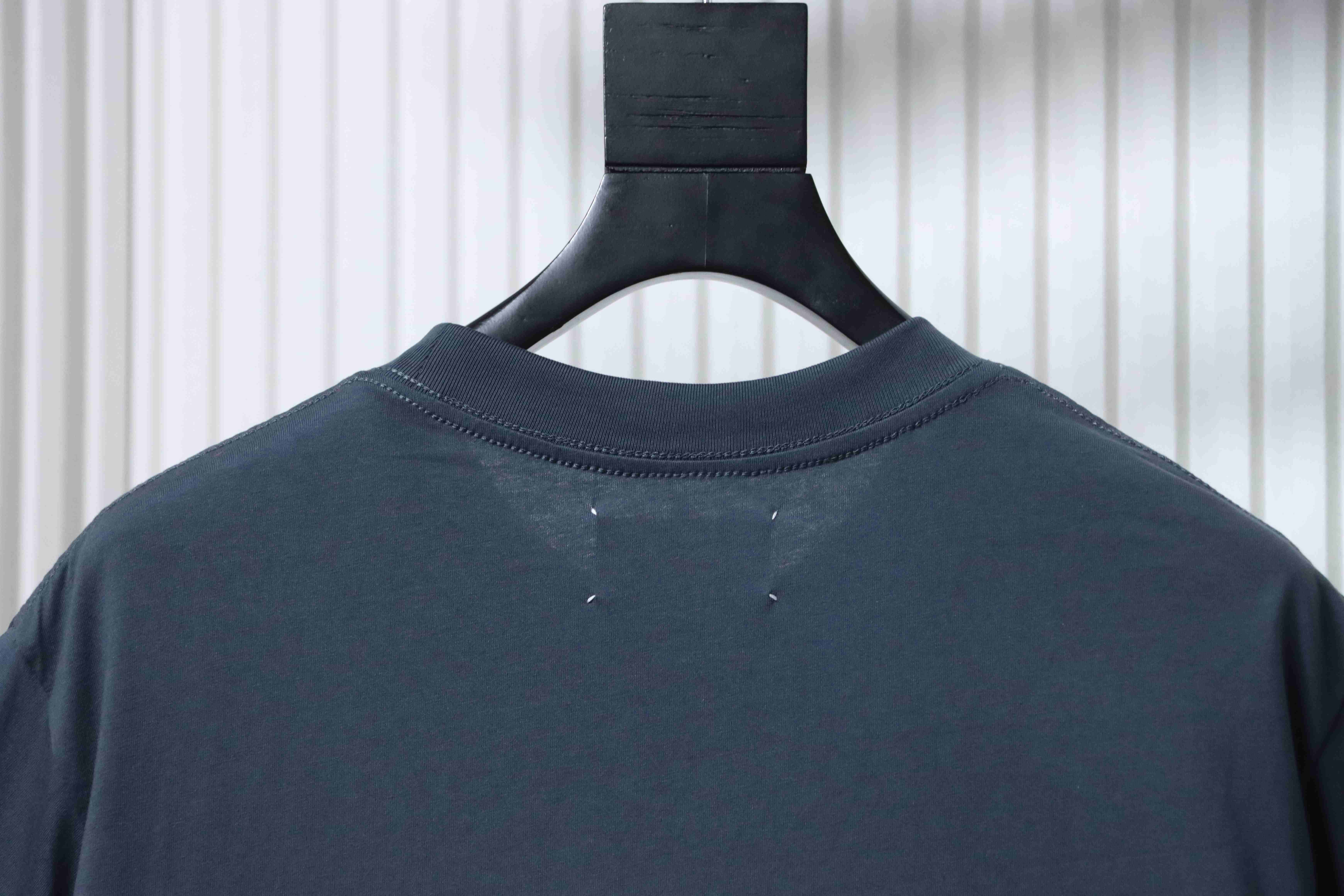 Maison Margiela 26SS Distressed Number Print Short Sleeve T-Shirt