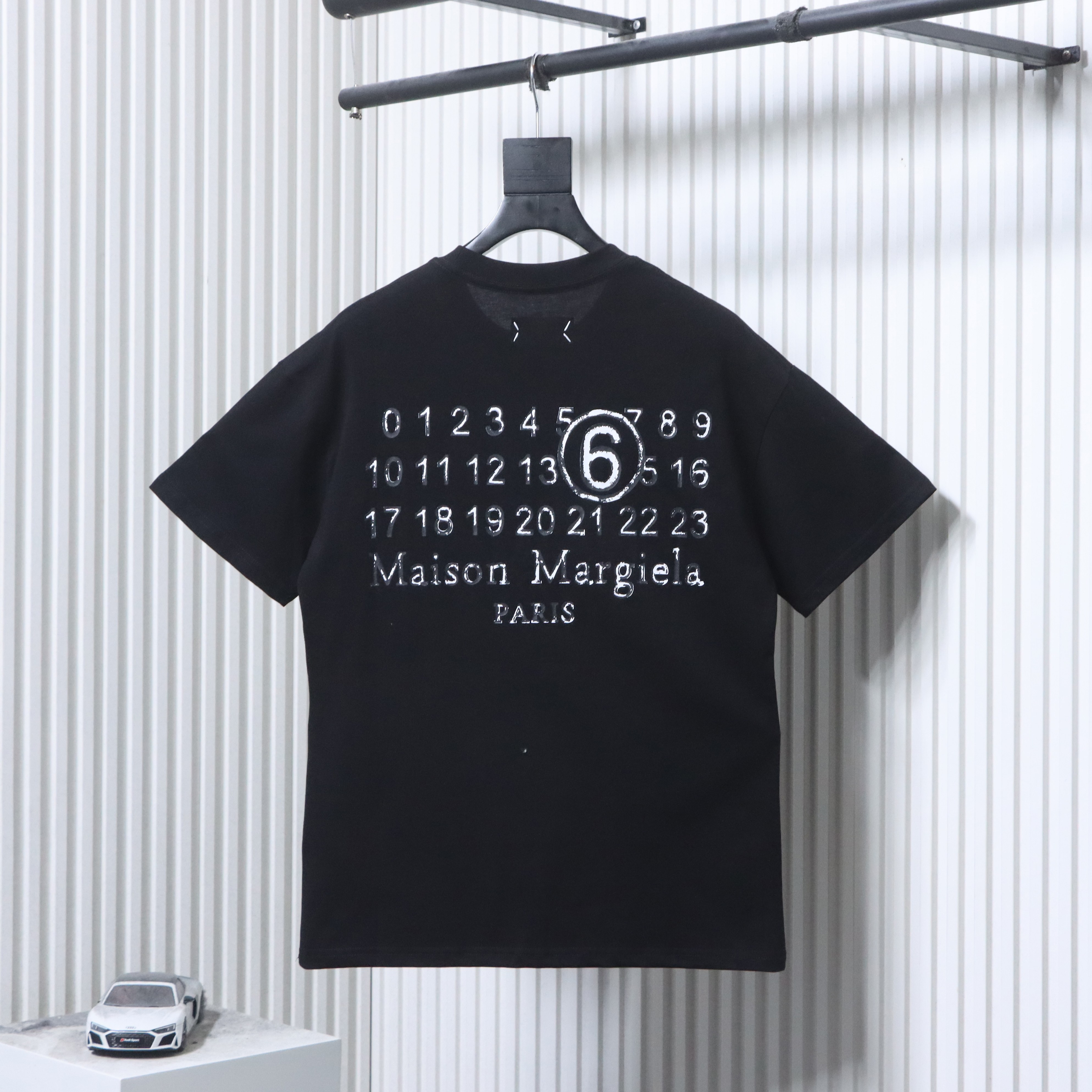 Maison Margiela Back Number Shadow Print Short Sleeve T-Shirt